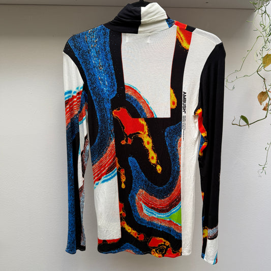 Ambush Abstract Print Top