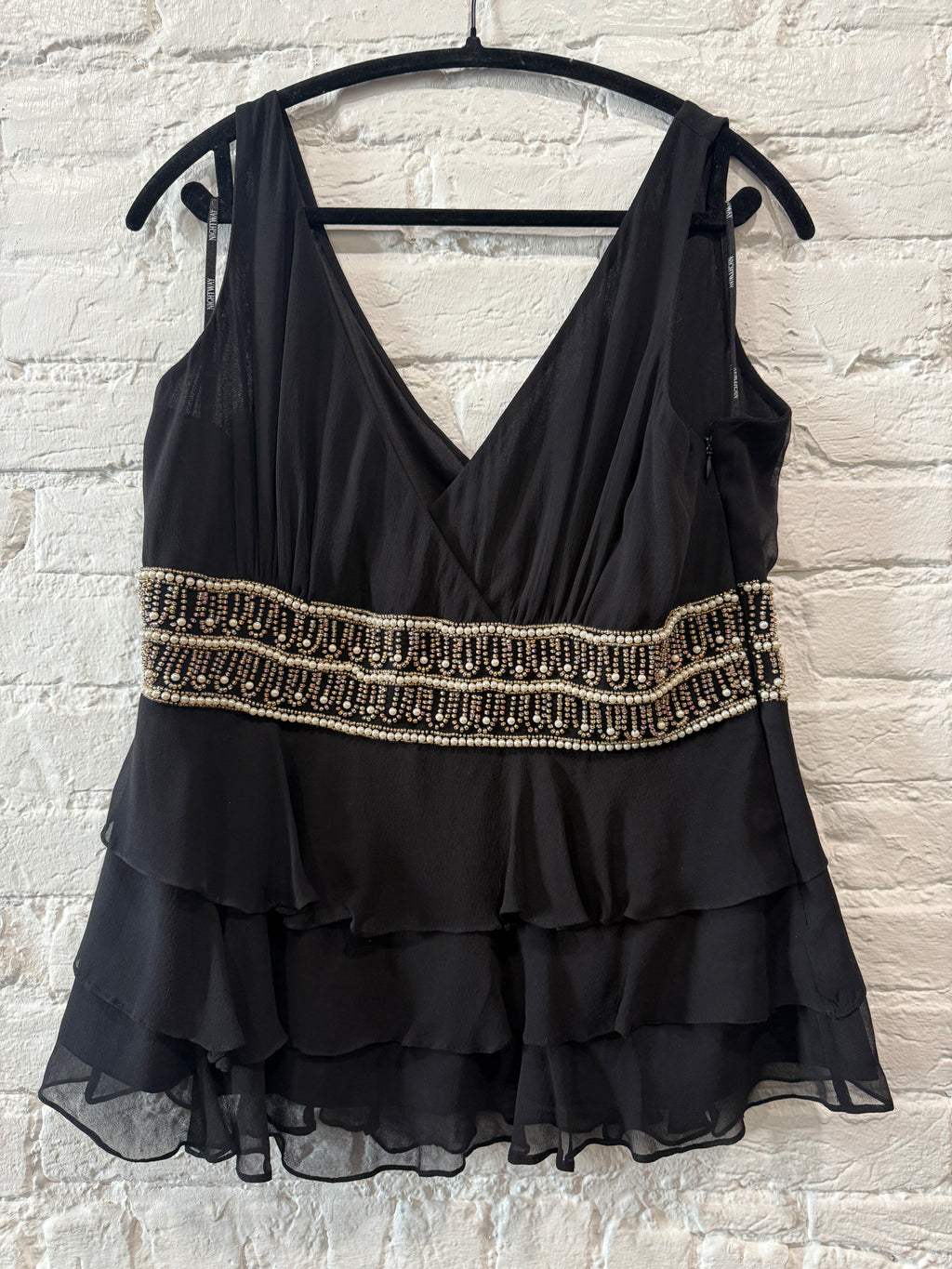 Night way beaded top