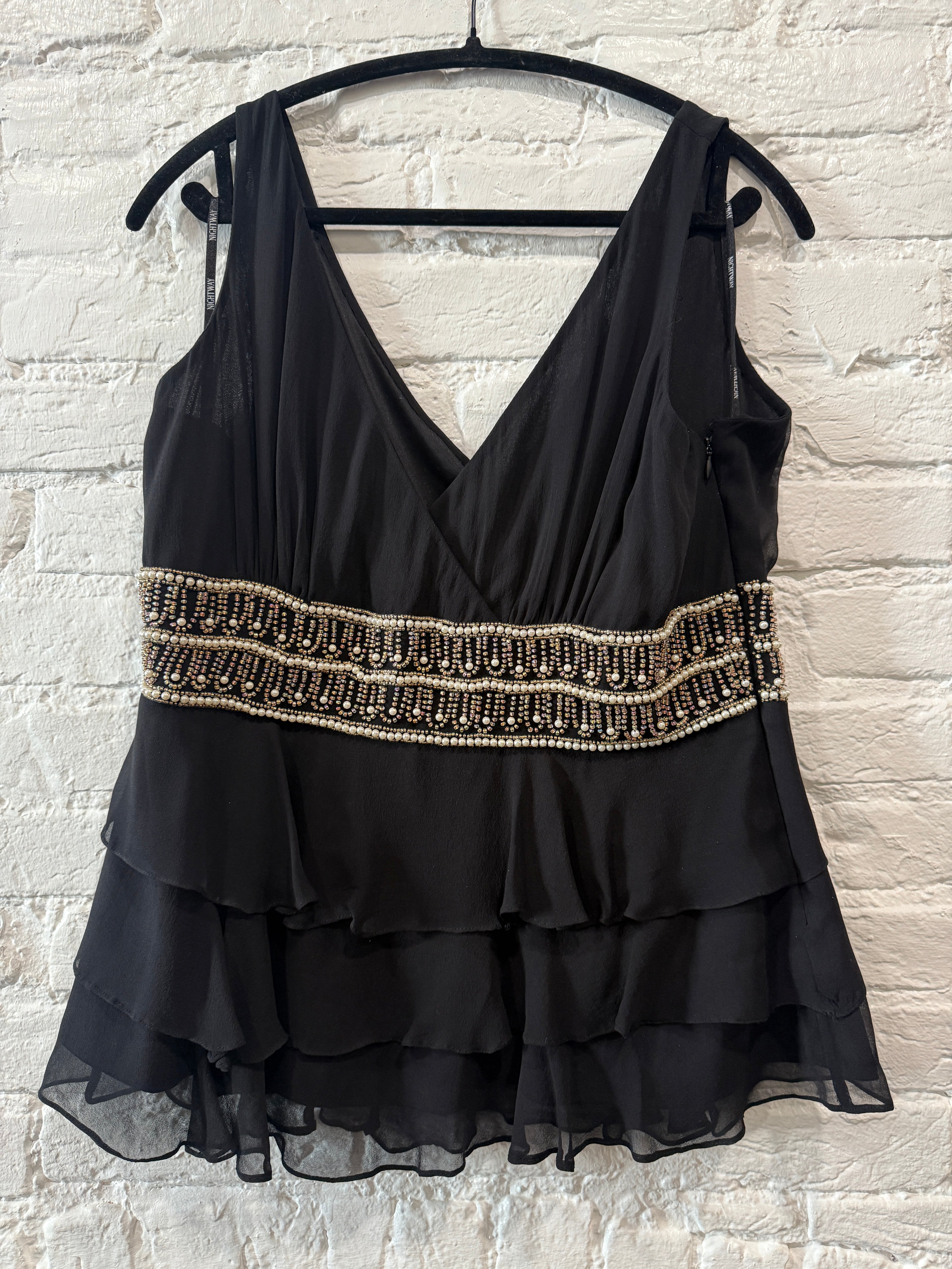 Night way beaded top