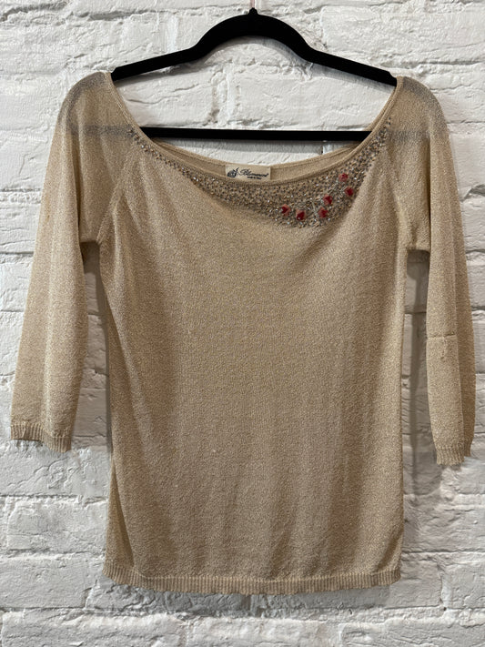 Blumarine Beaded knit top