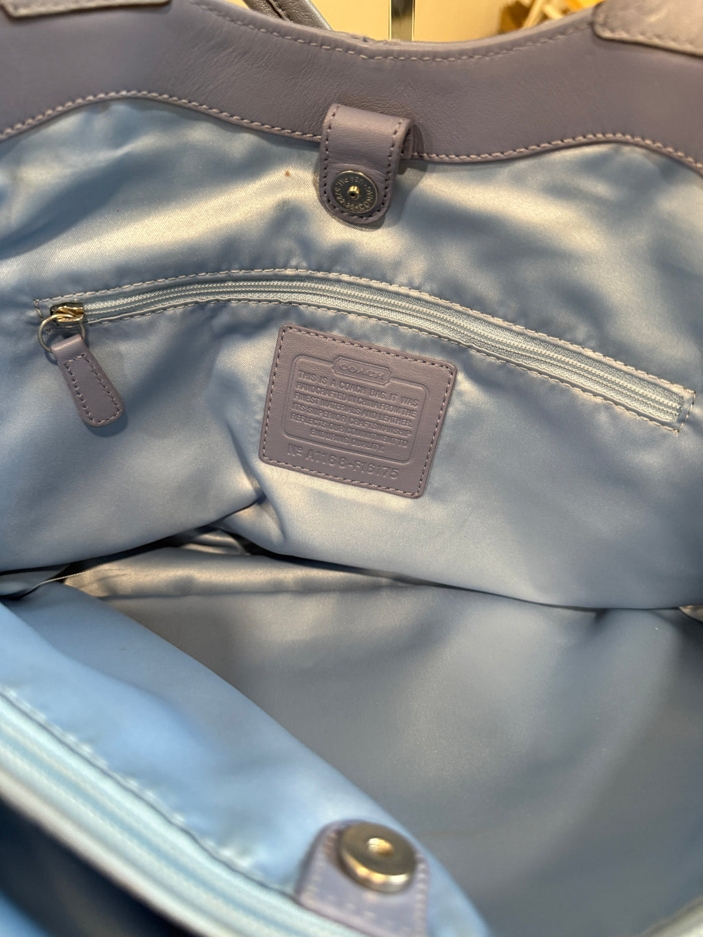 Coach Blue Signature Bag F16175