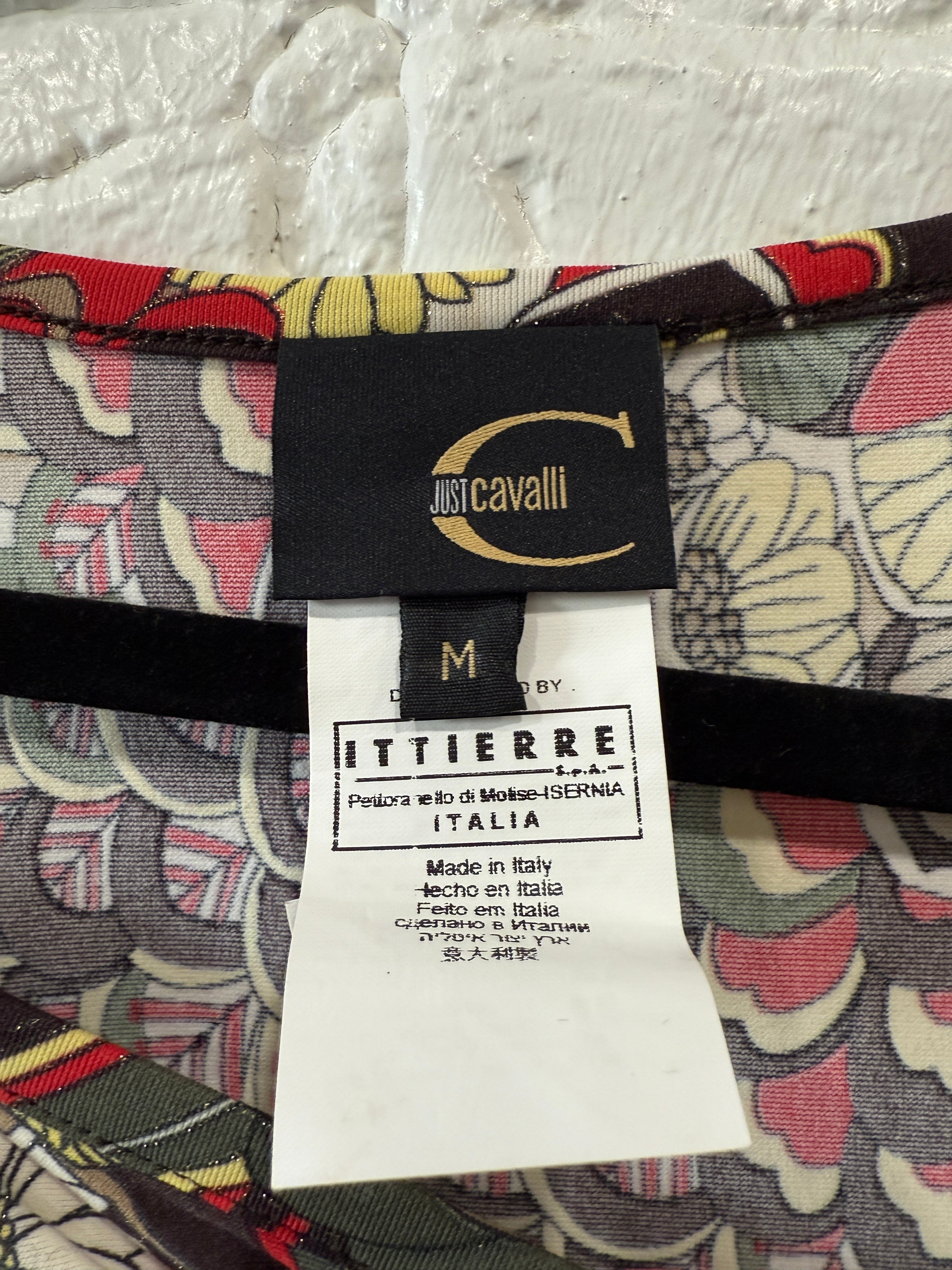 Roberto Cavalli 
Drape Top