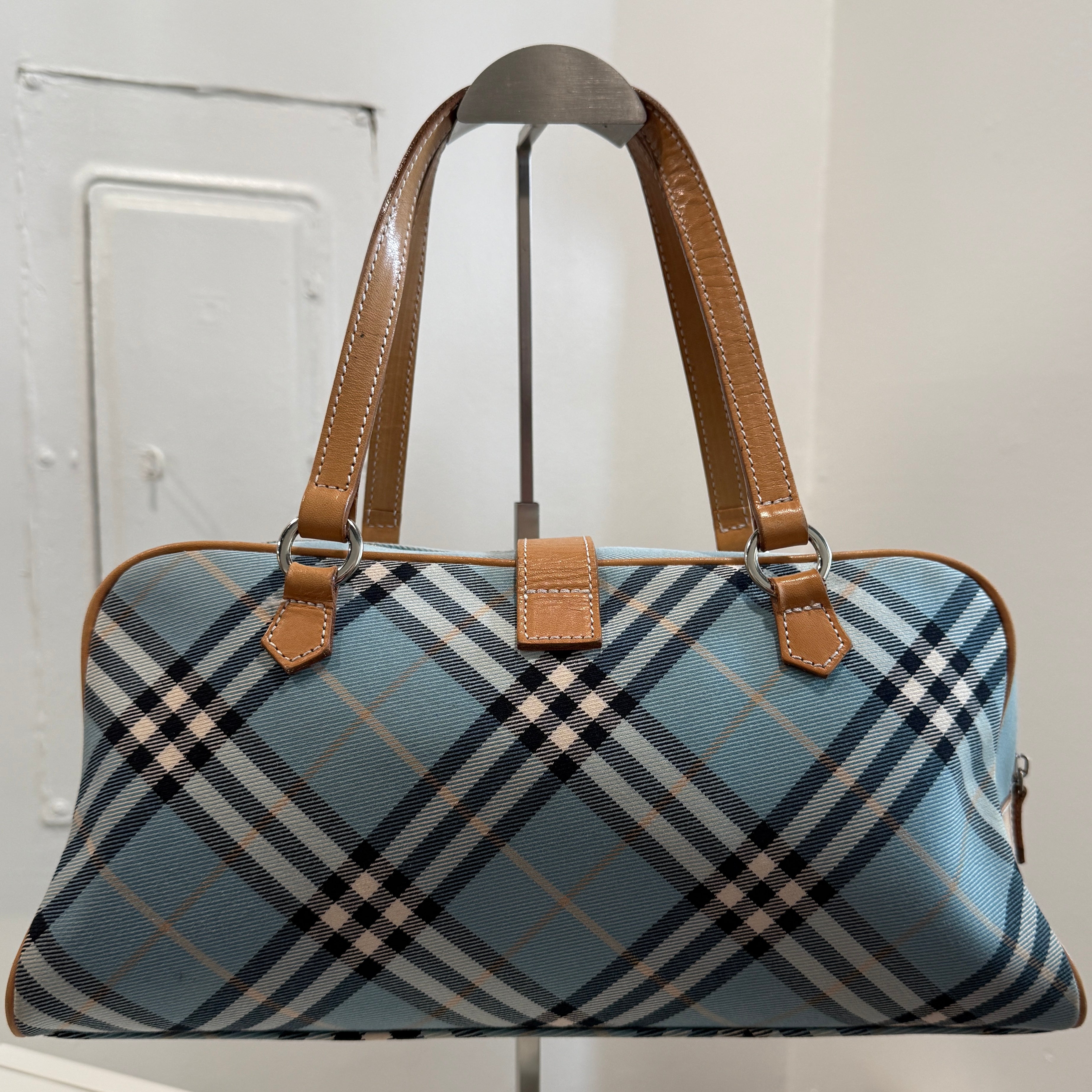 Burberry blue plaid purse