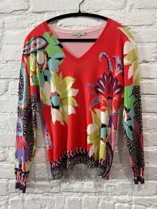 ETRO Silk  
Coral Red Sweater