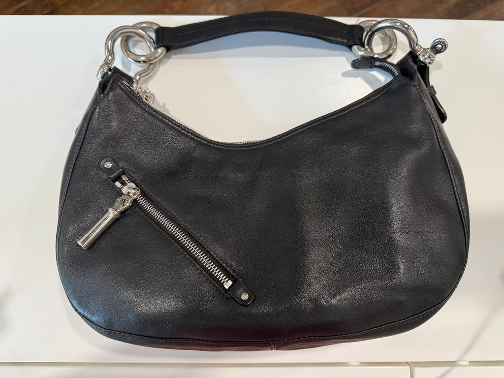 Burberry black leather purse