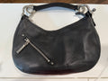 Burberry black leather purse