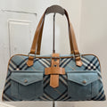 Burberry blue plaid purse
