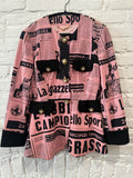 1993 Moschino 
Pink Gazzette 
Blazer