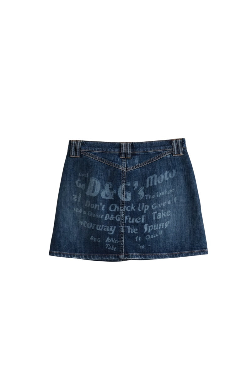 Dolce Gabbana Mini  Denim Skirt