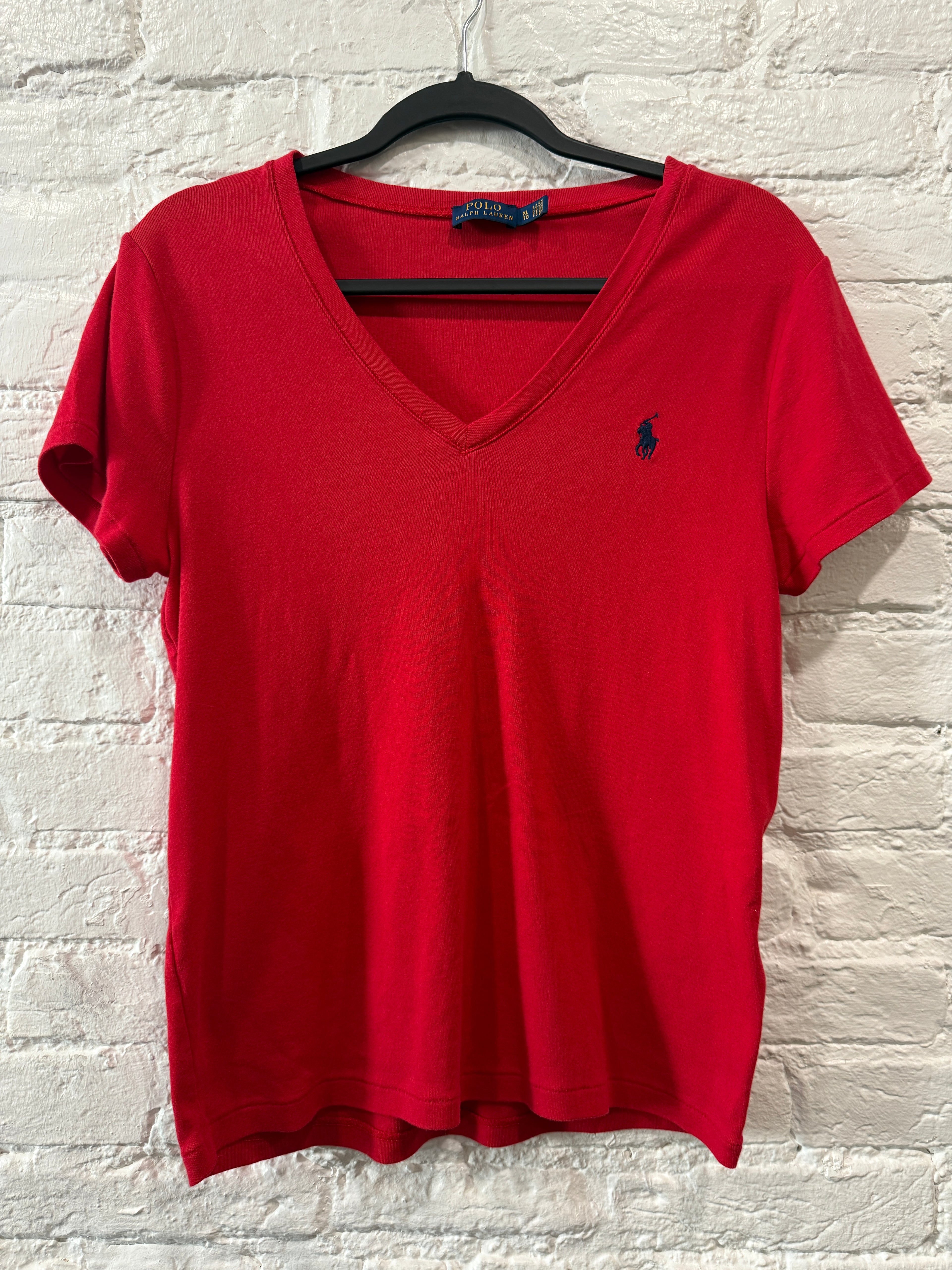 RL polo red top
