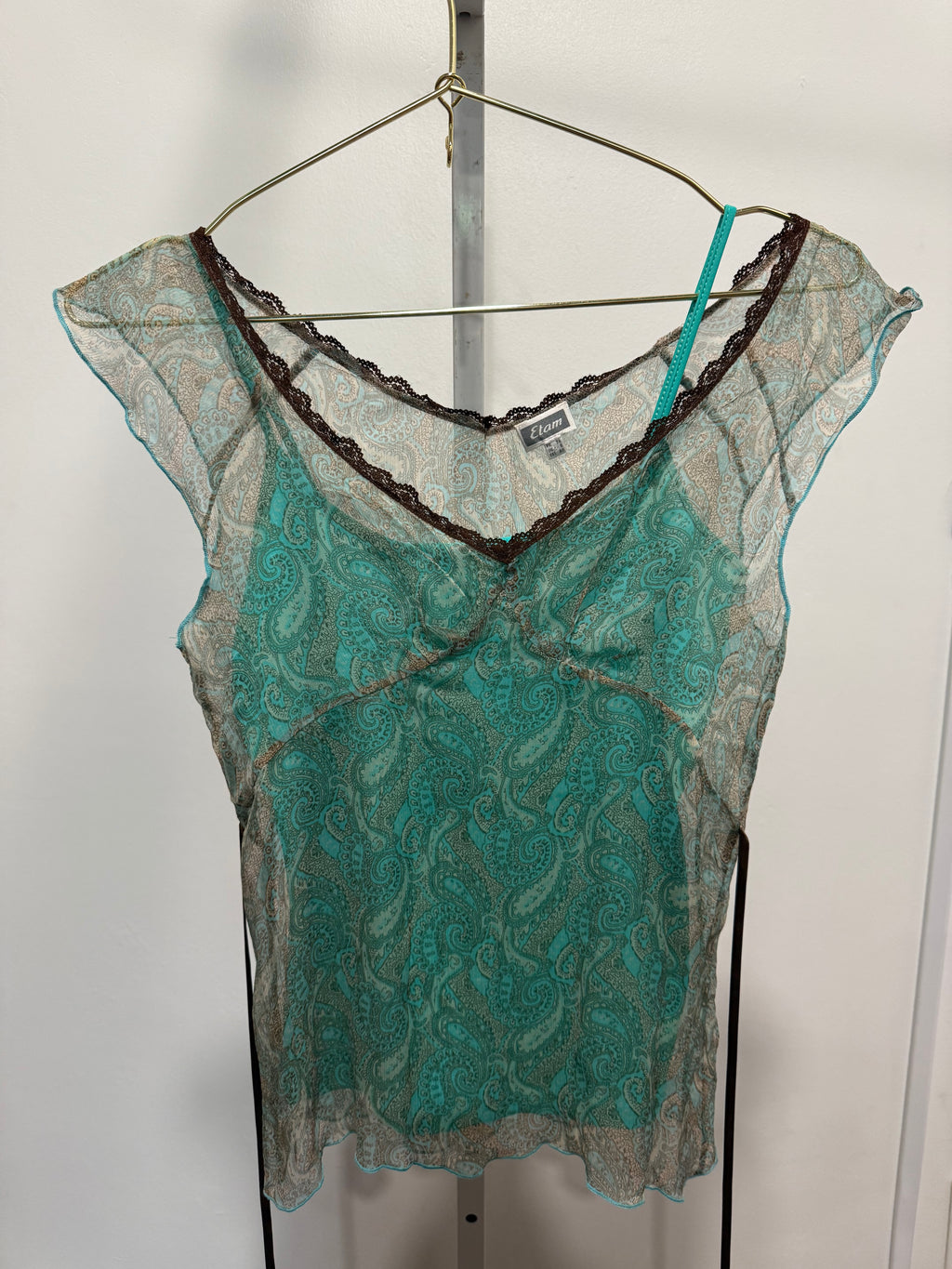 French Silk Teal Paisley Set