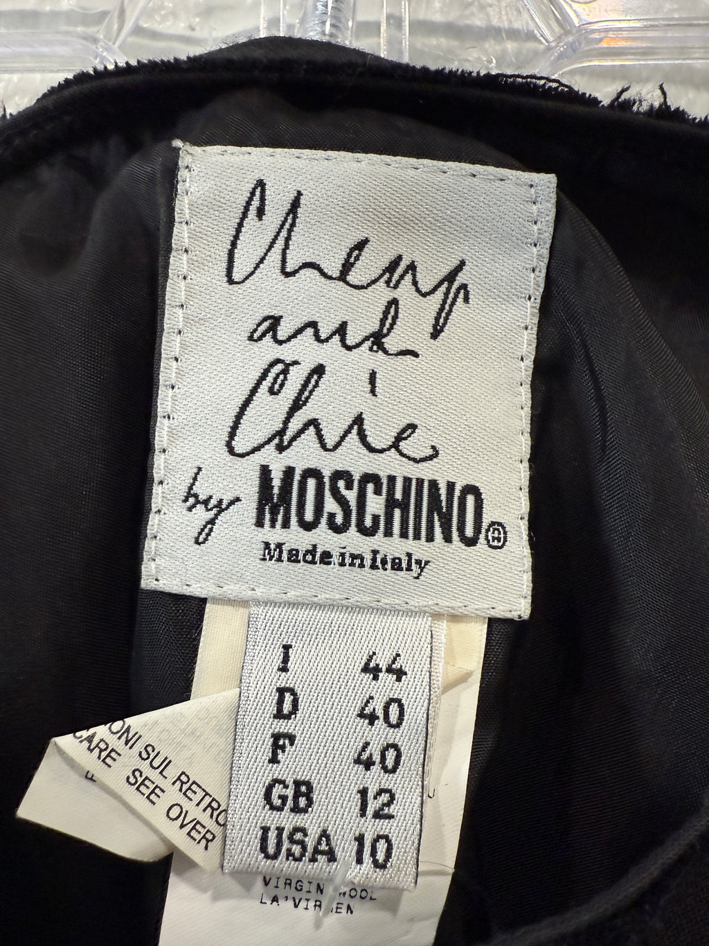 Moschino Deadstock Wool Petal Skirt