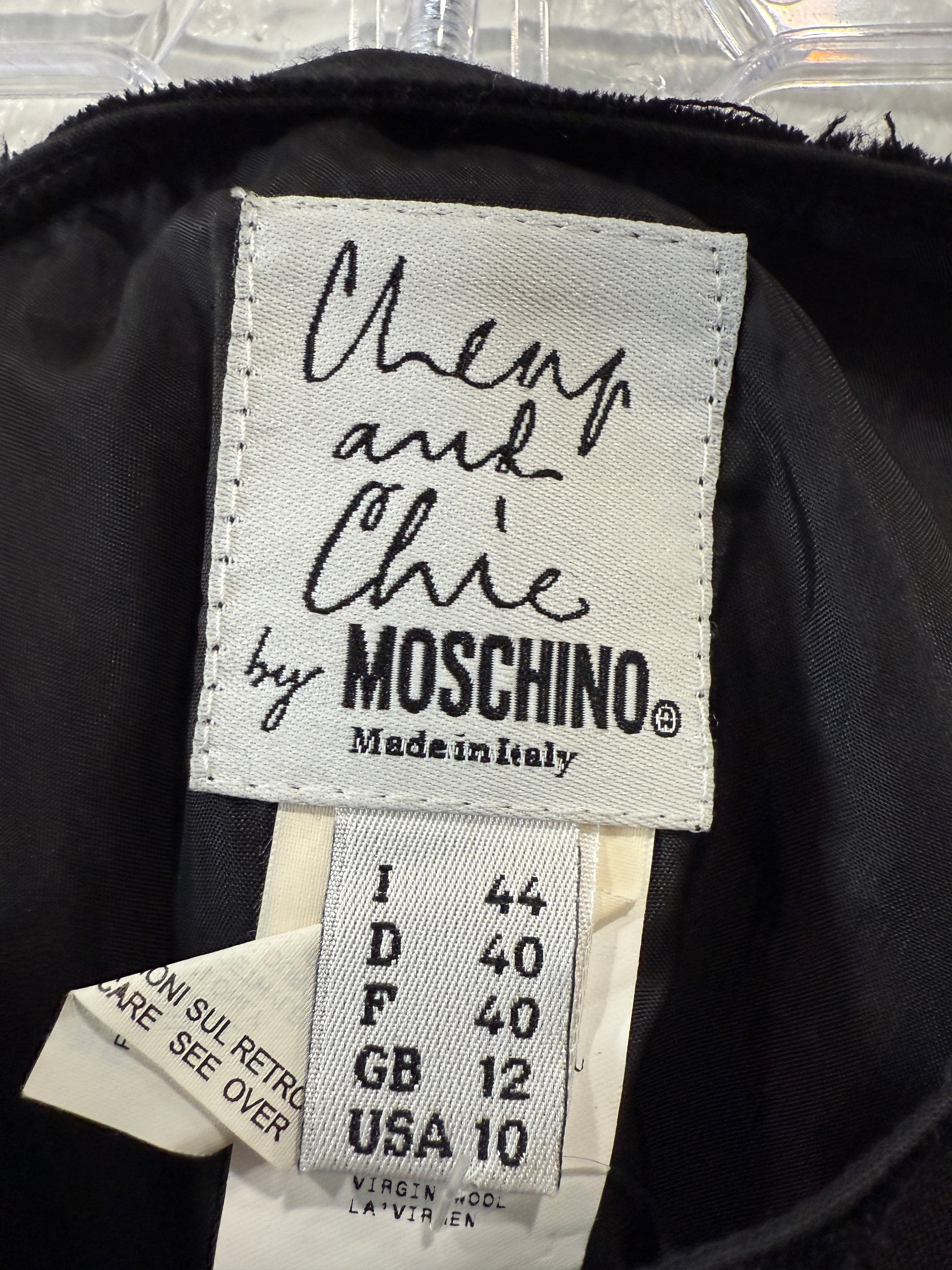 Moschino Deadstock Wool Petal Skirt