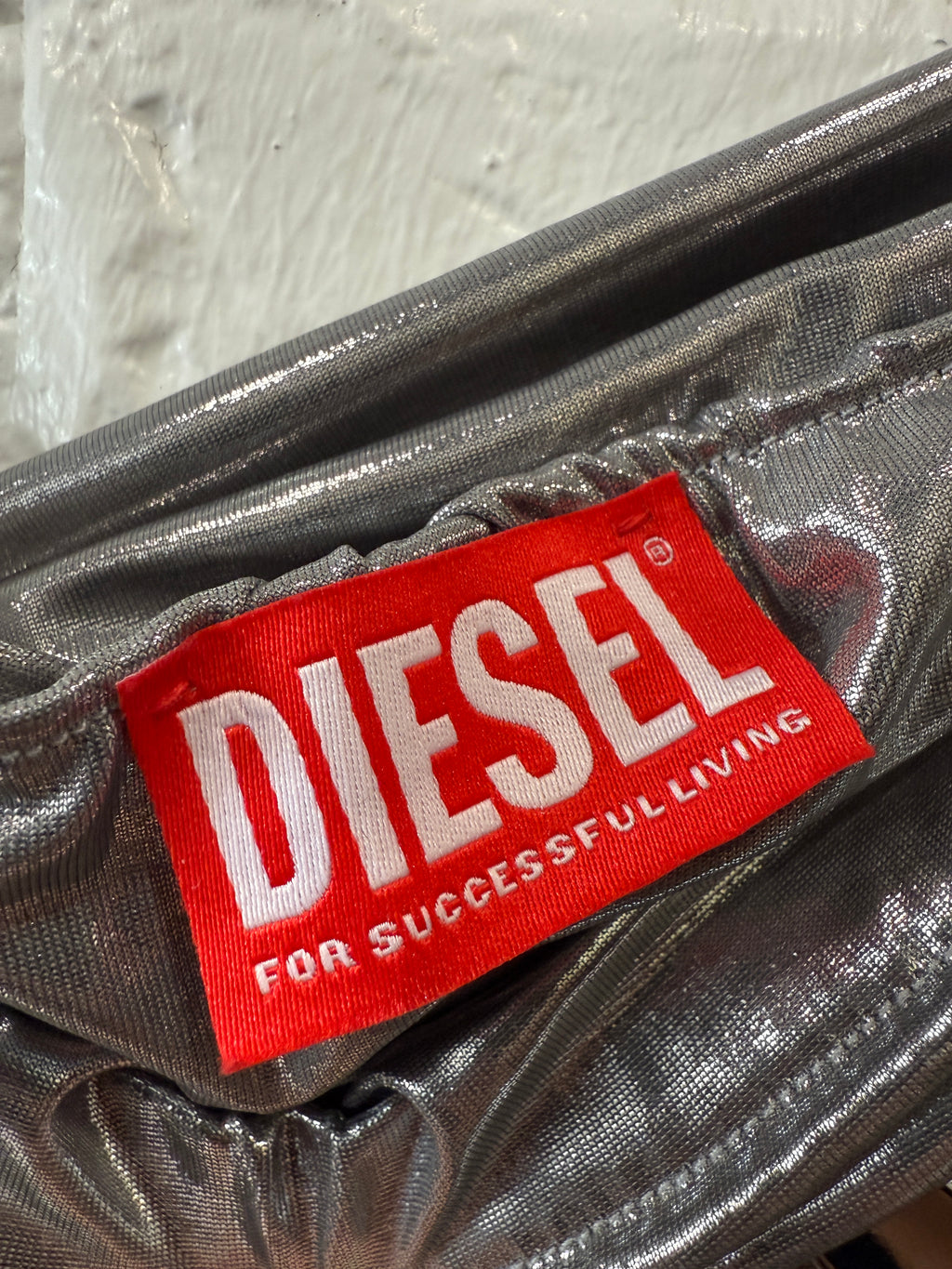 Diesel Metalic 
Silver Skirt