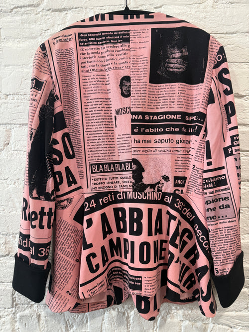 1993 Moschino 
Pink Gazzette 
Blazer