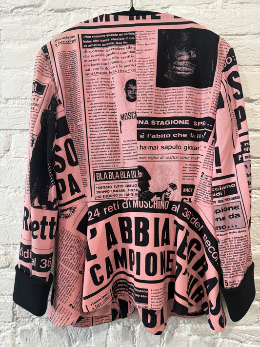 1993 Moschino 
Pink Gazzette 
Blazer