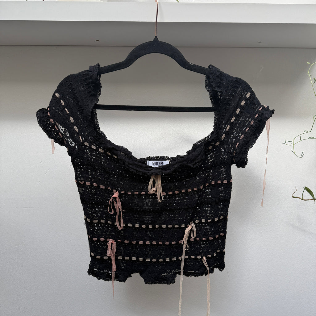 Moschino Lace top with Bows