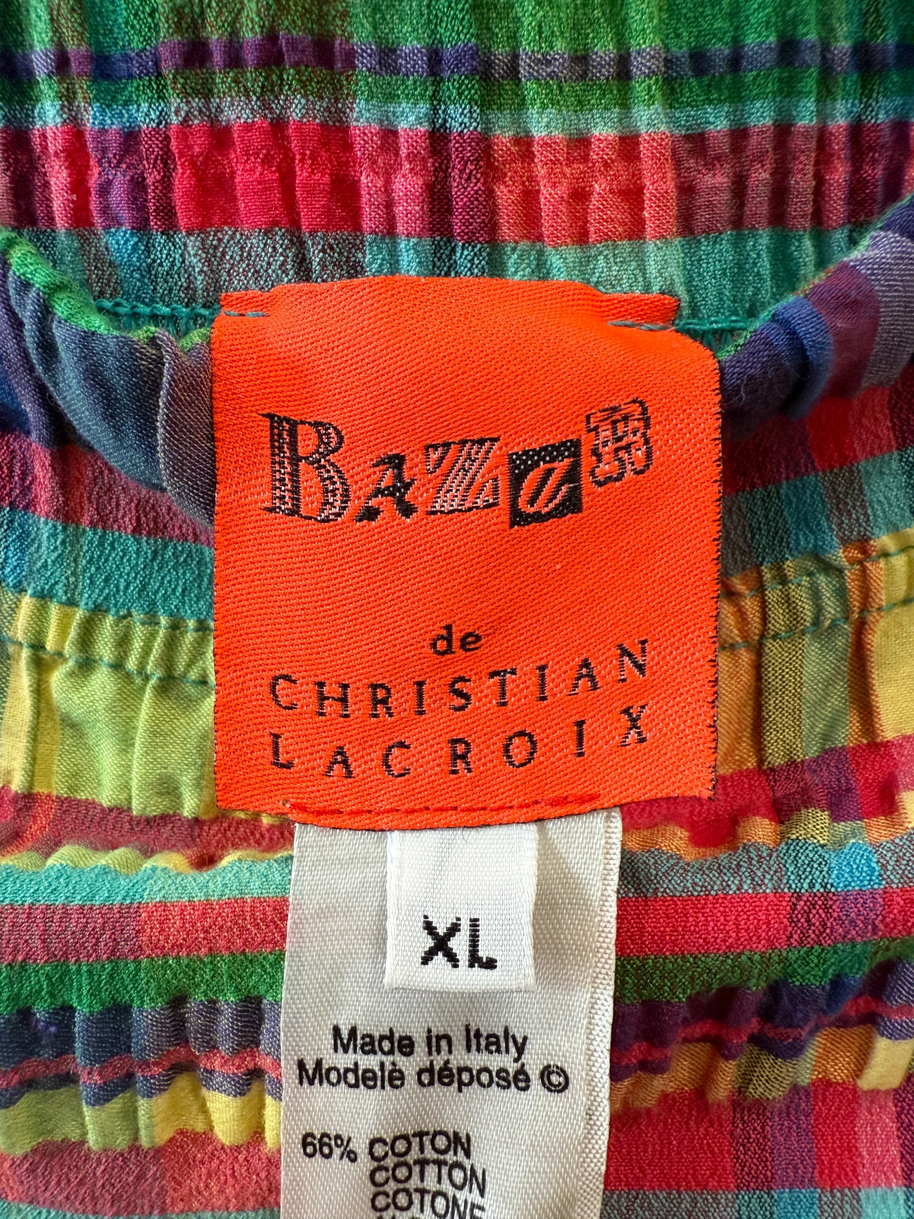 Christian Lacroix Plaid Skirt