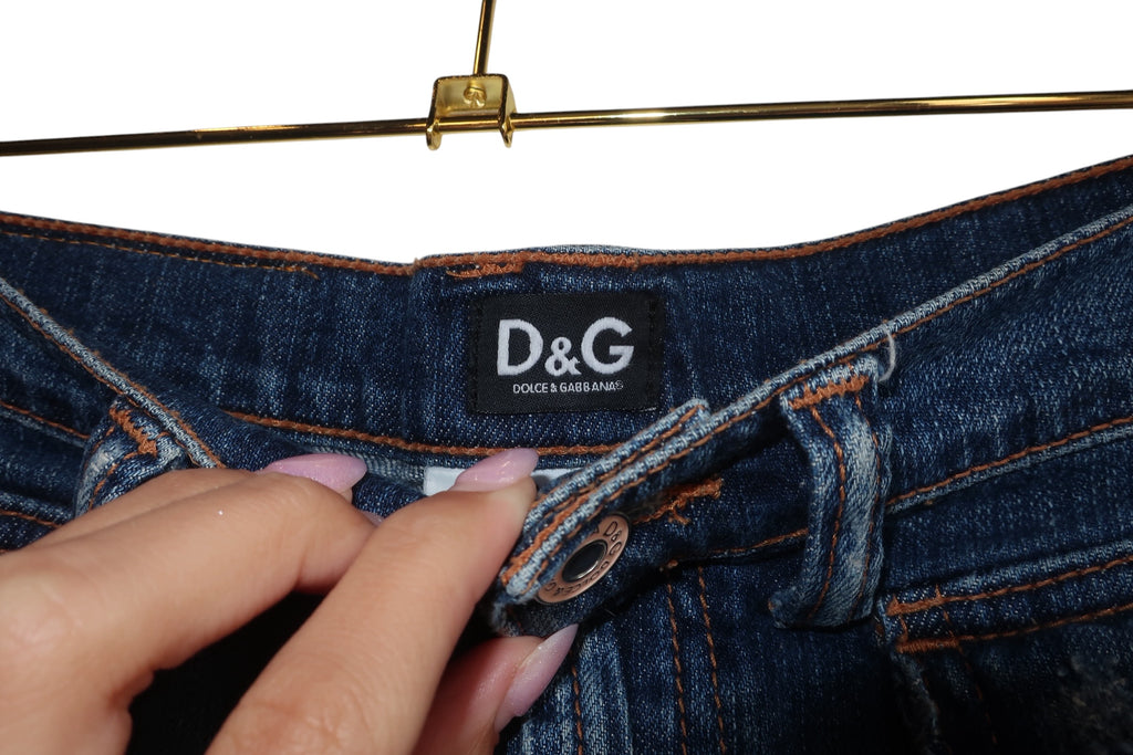 Dolce Gabbana Mini  Denim Skirt