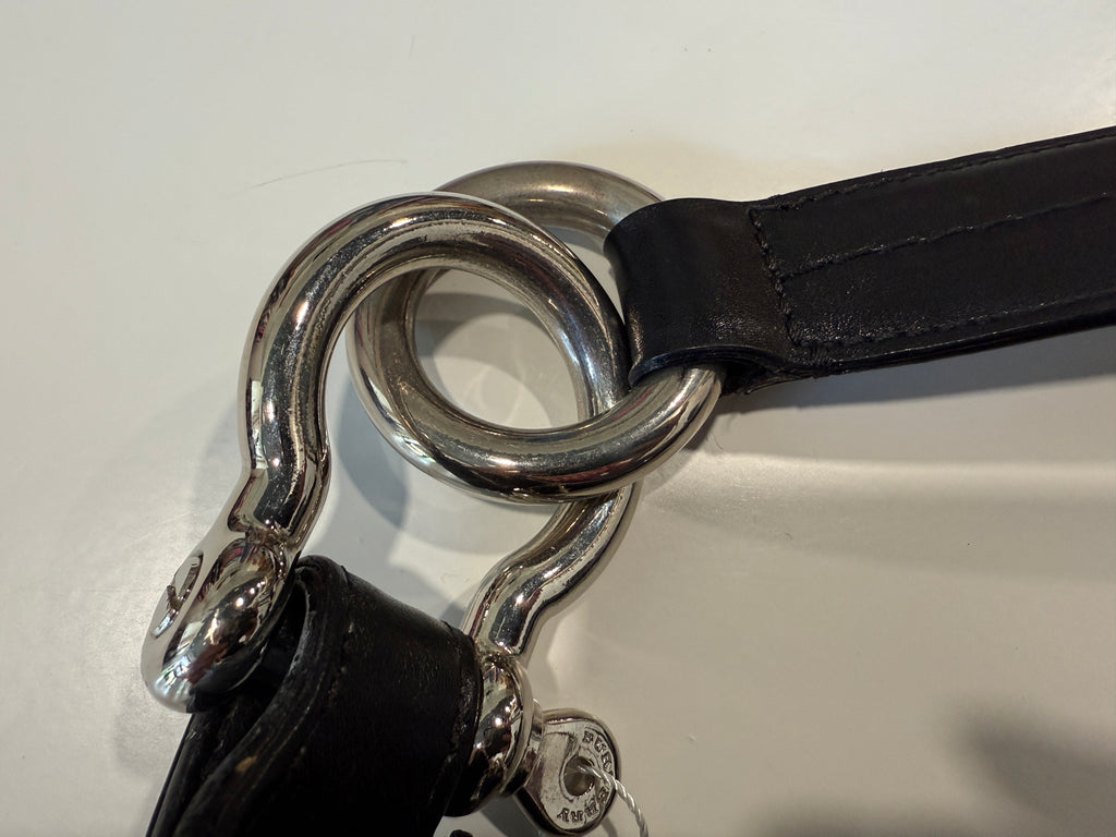 Burberry black leather purse