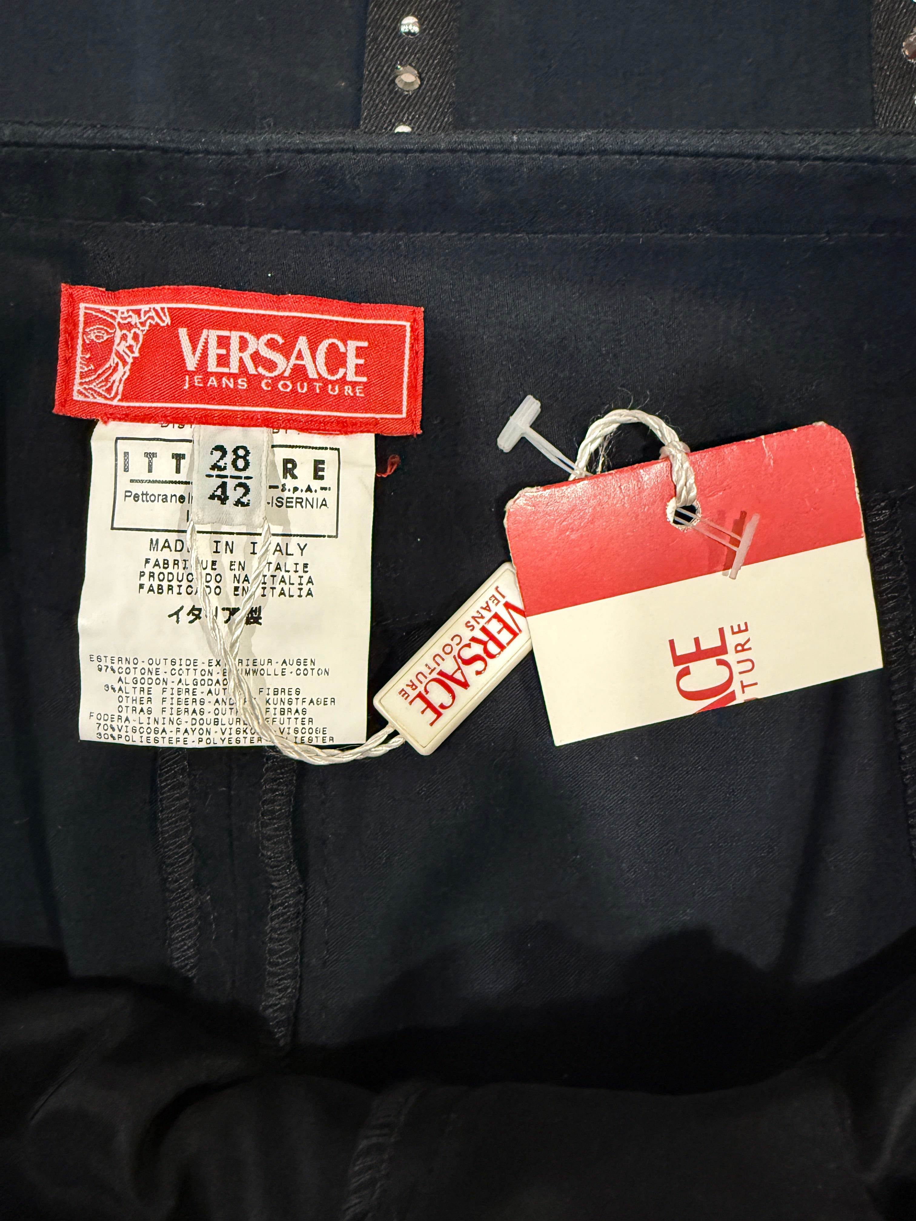 Versace NWT skirt rhinetone