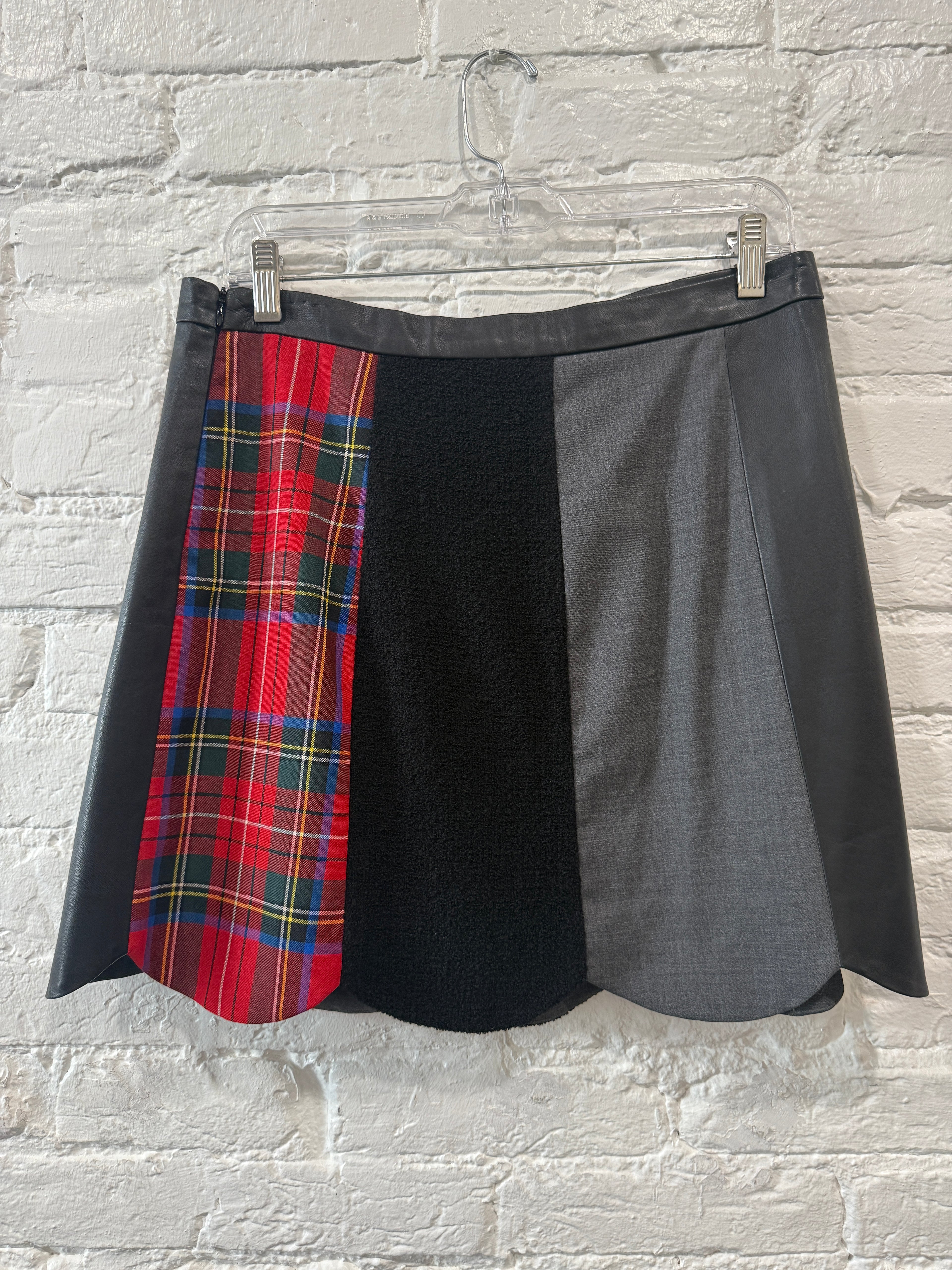 Moschino Red Plaid
Patchwork Skirt