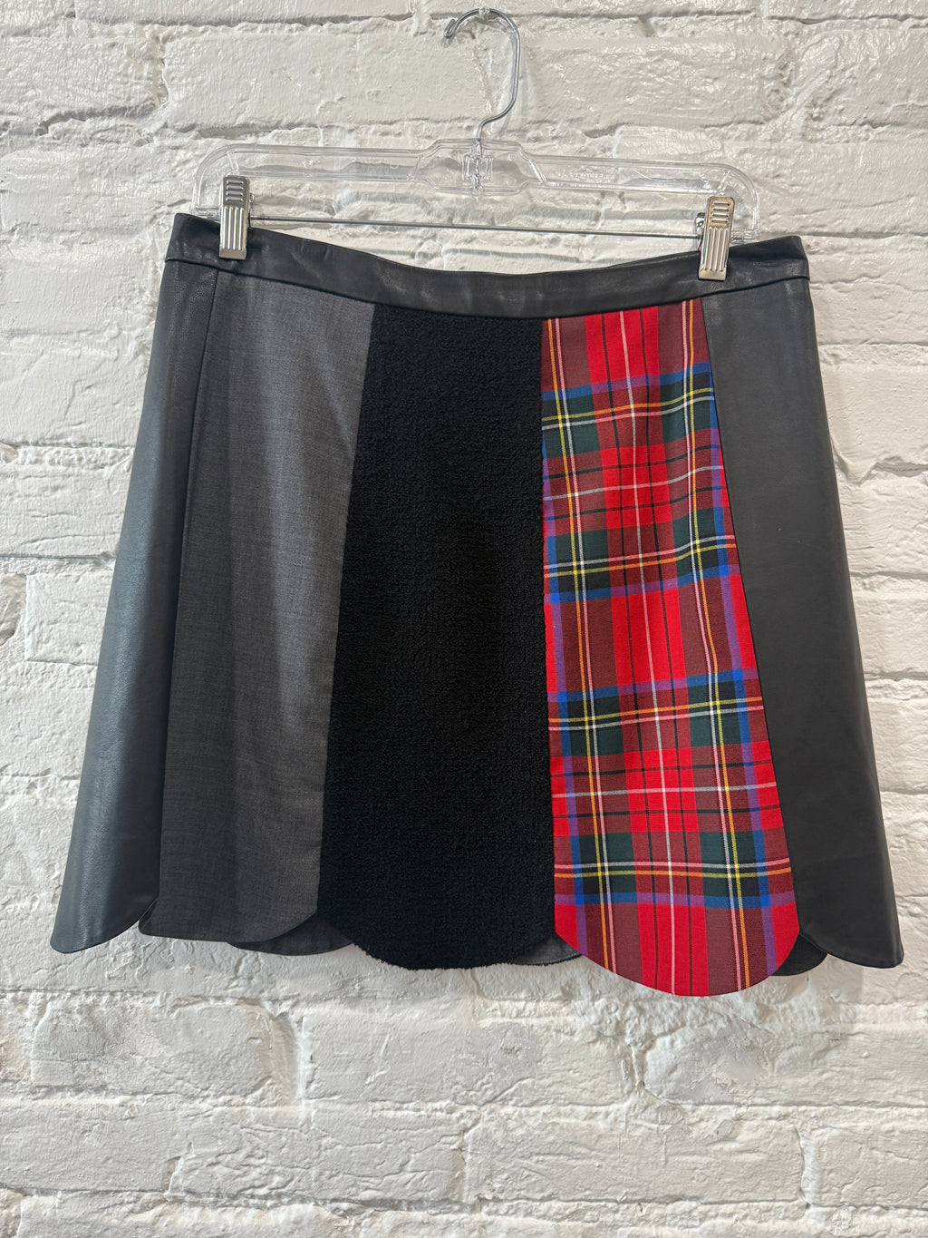 Moschino Red Plaid
Patchwork Skirt