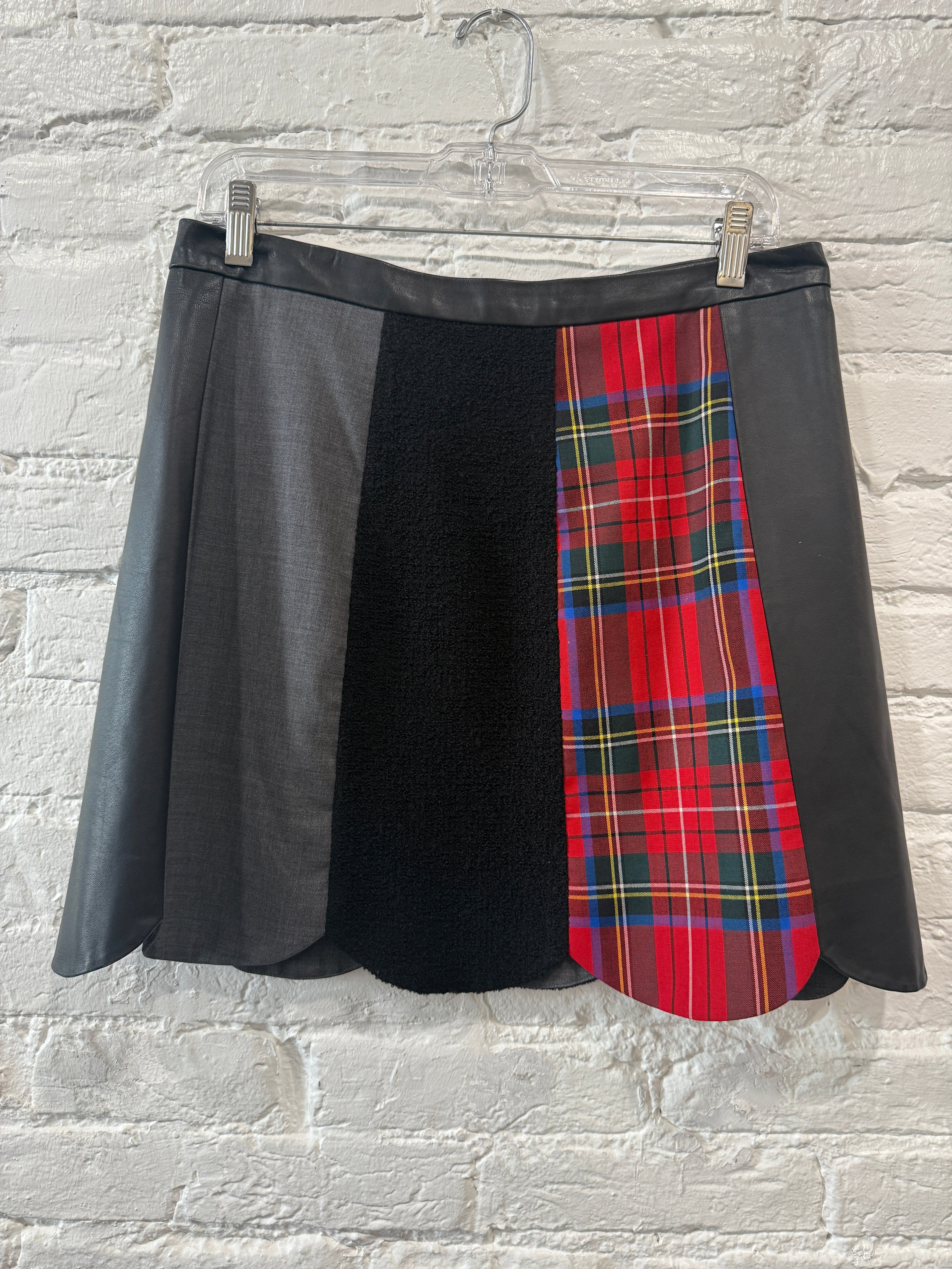 Moschino Red Plaid
Patchwork Skirt
