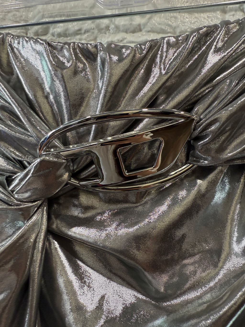 Diesel Metalic 
Silver Skirt