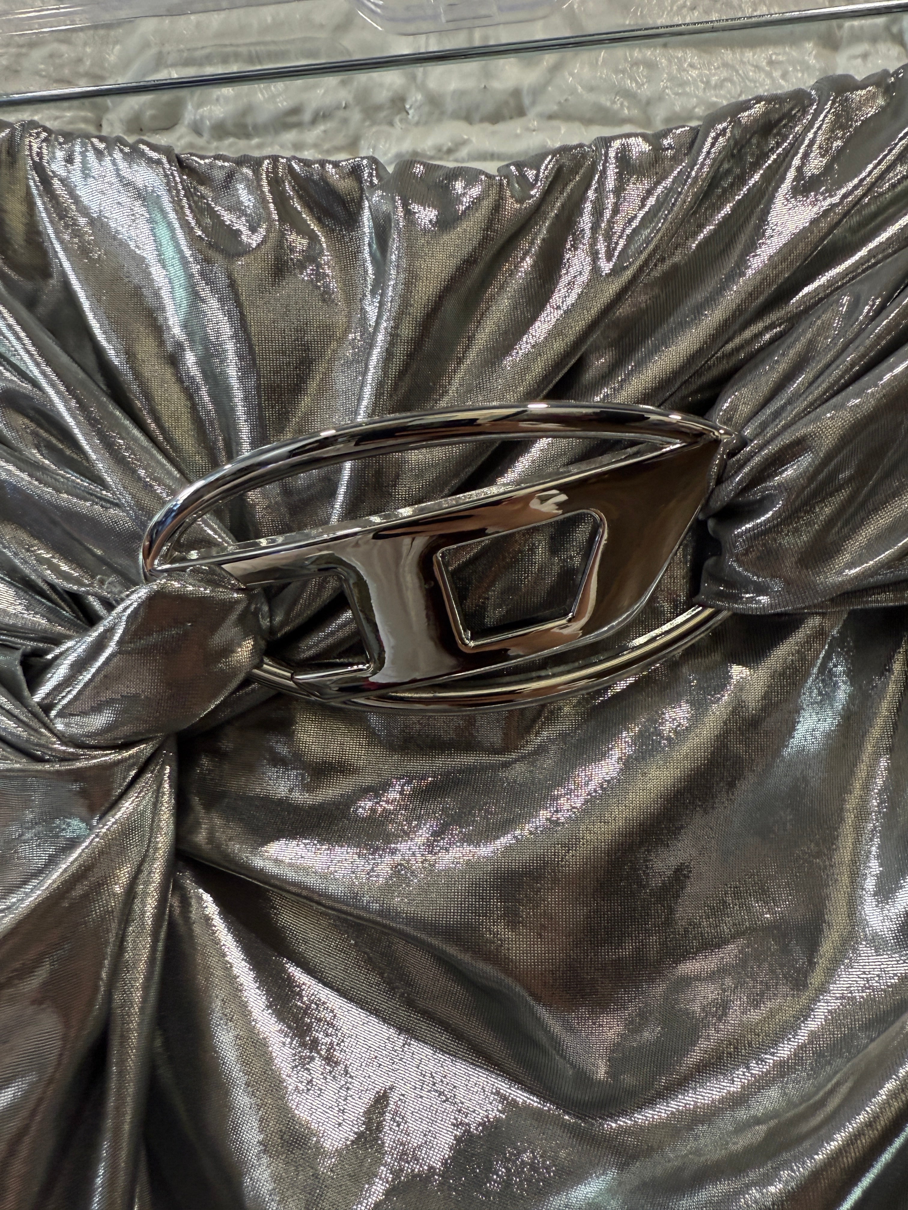 Diesel Metalic 
Silver Skirt