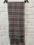 Burberry Lambwool Gray Scarf