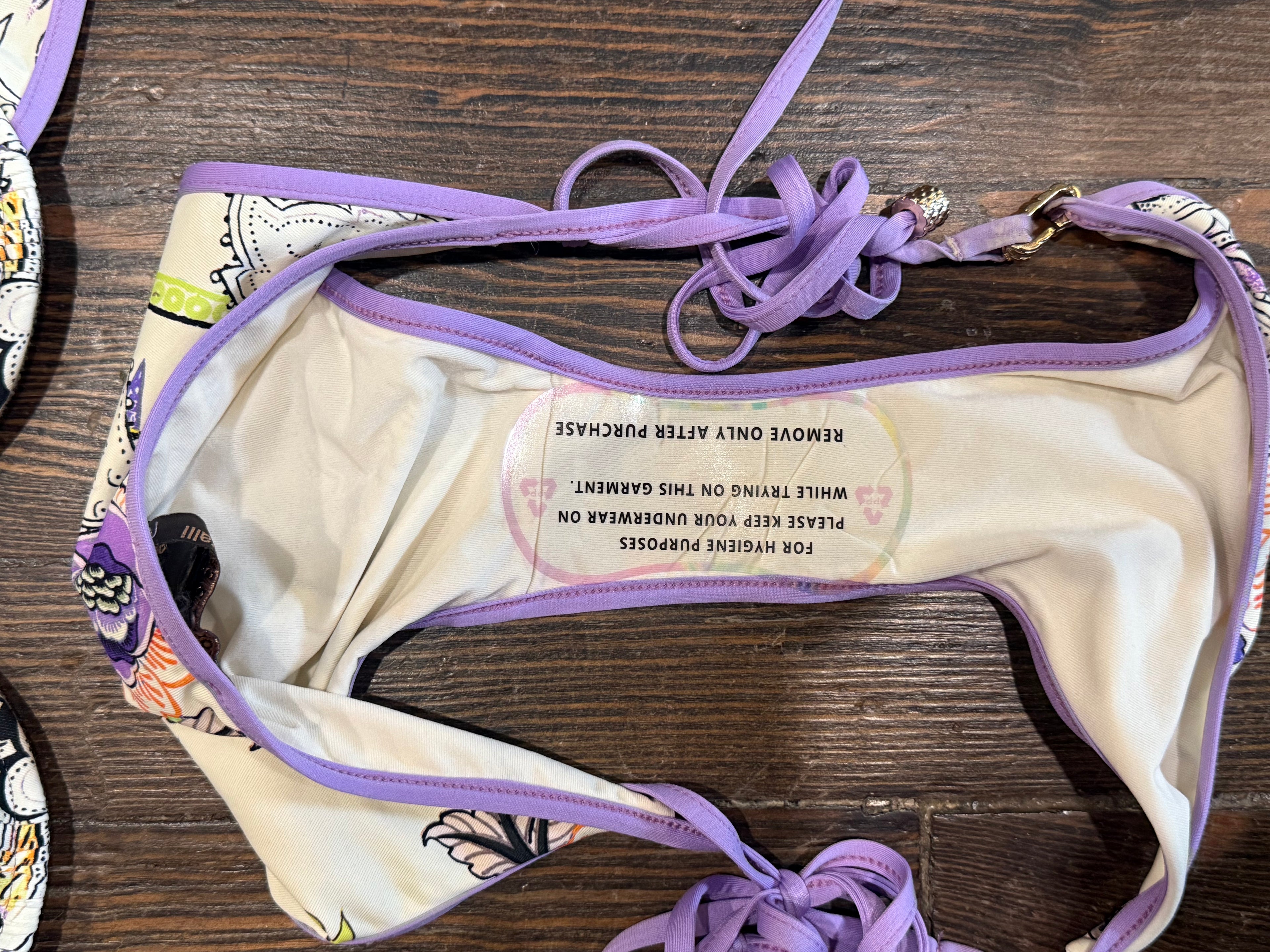 Vtg Cavalli Bikini Set as is