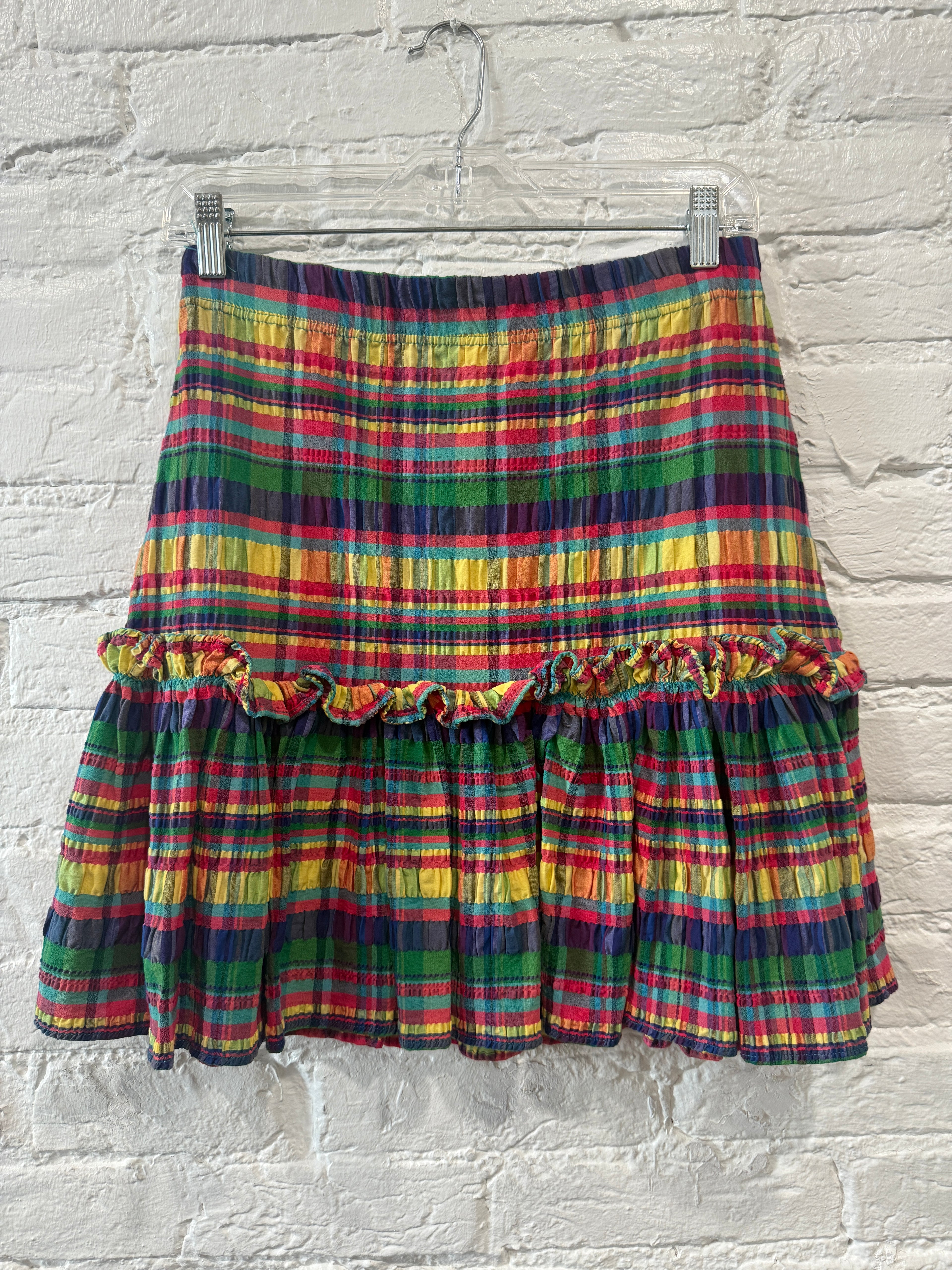 Christian Lacroix Plaid Skirt