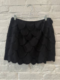 Moschino Deadstock Wool Petal Skirt