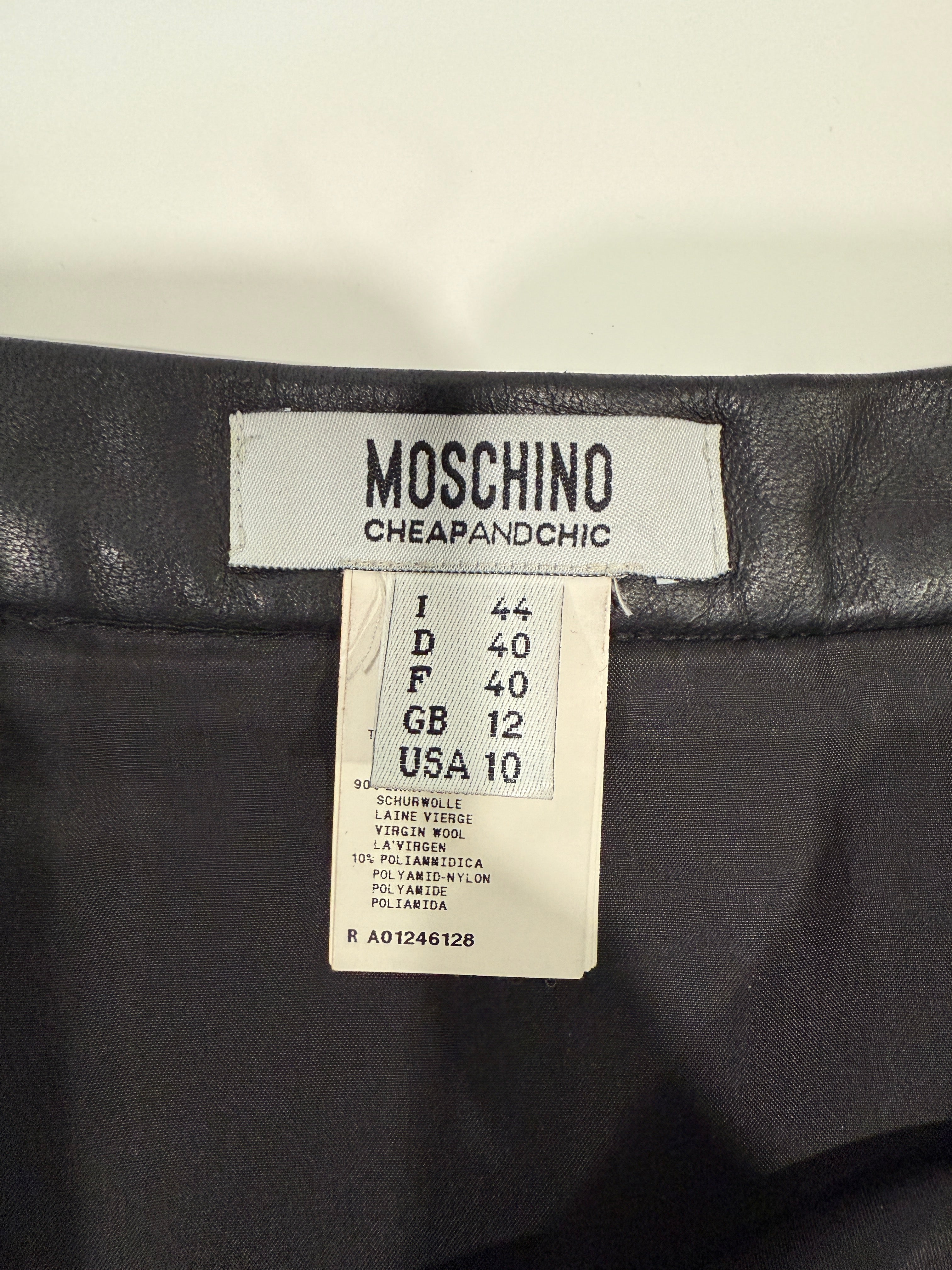 Moschino Red Plaid
Patchwork Skirt