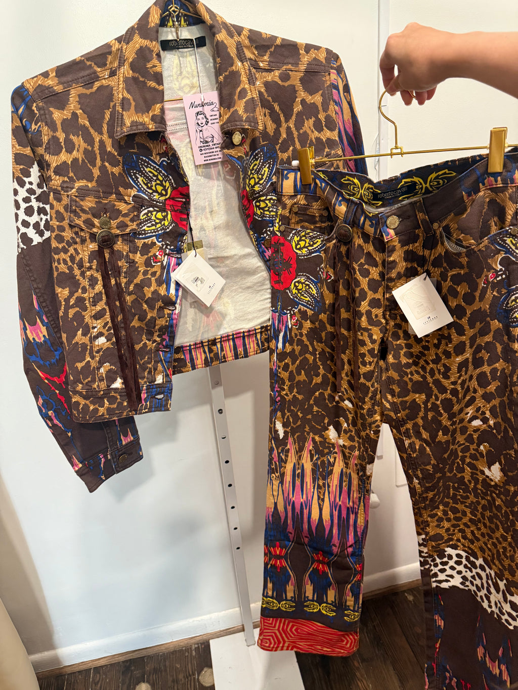 Roberto Cavalli leopard multicolor set