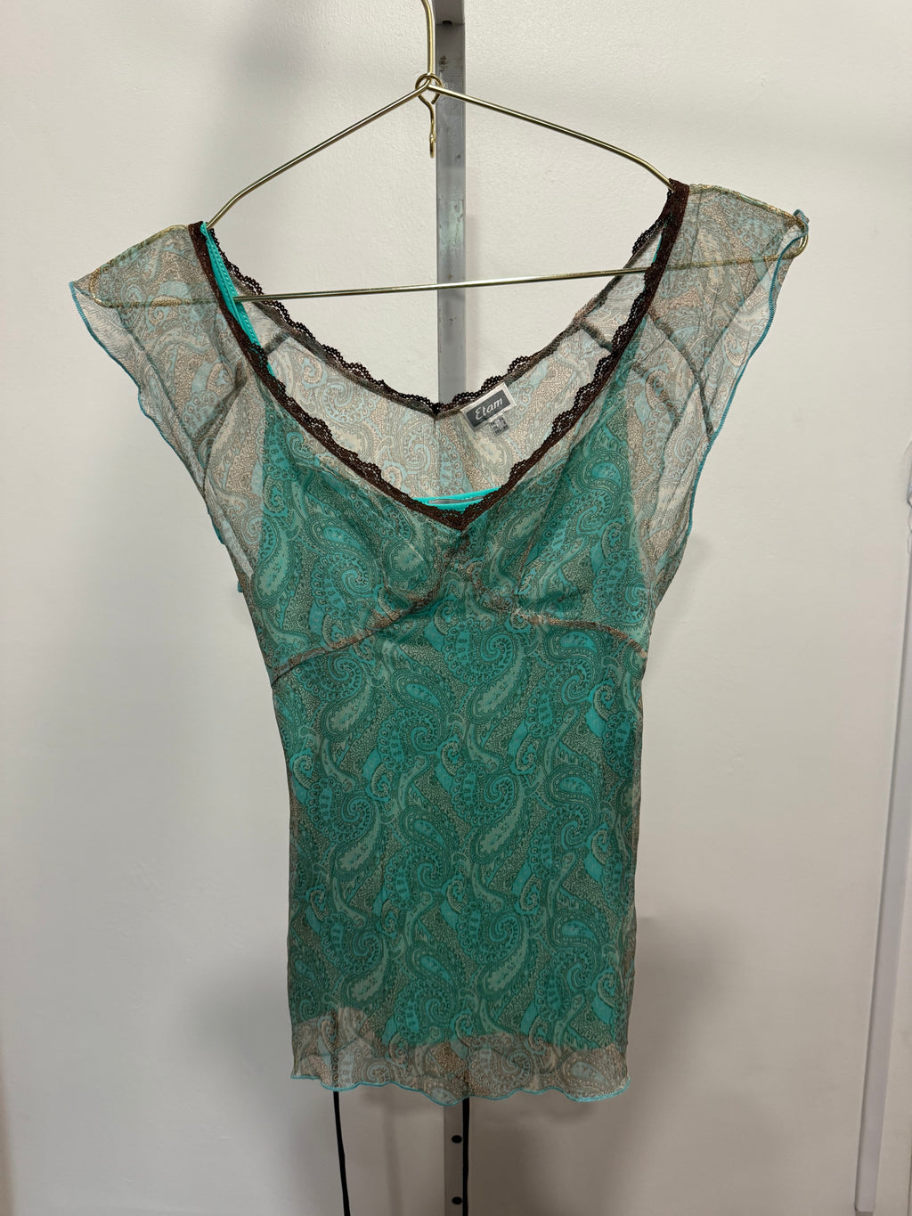 French Silk Teal Paisley Set