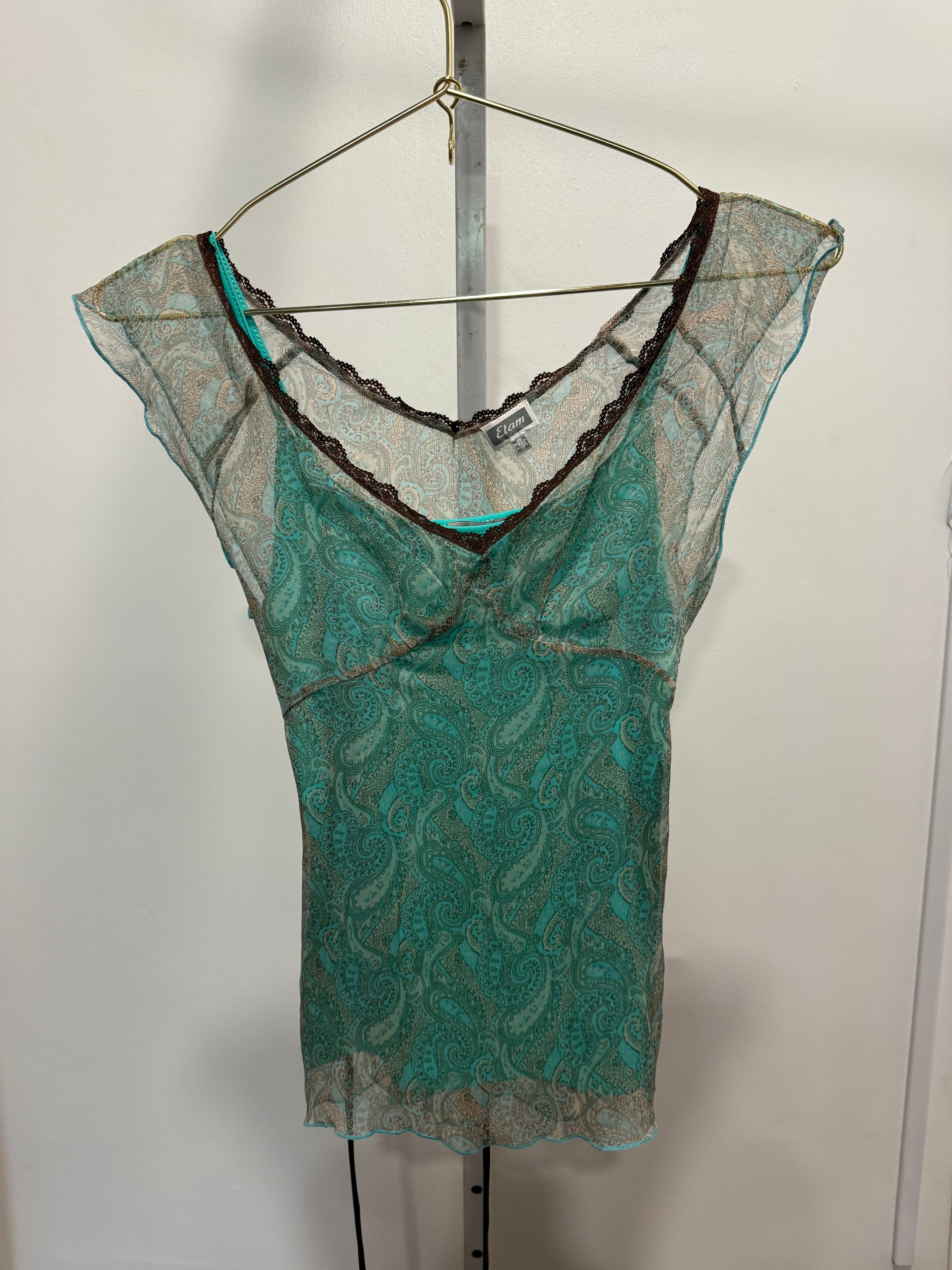 French Silk Teal Paisley Set