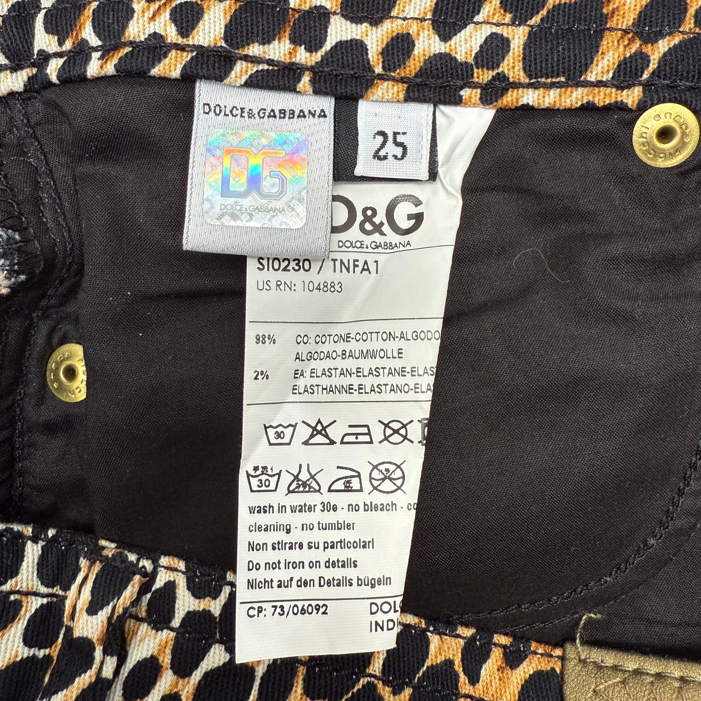 D&G Mini Cheetah Skirt