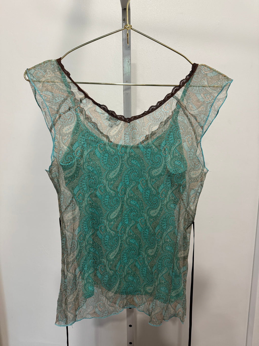 French Silk Teal Paisley Set
