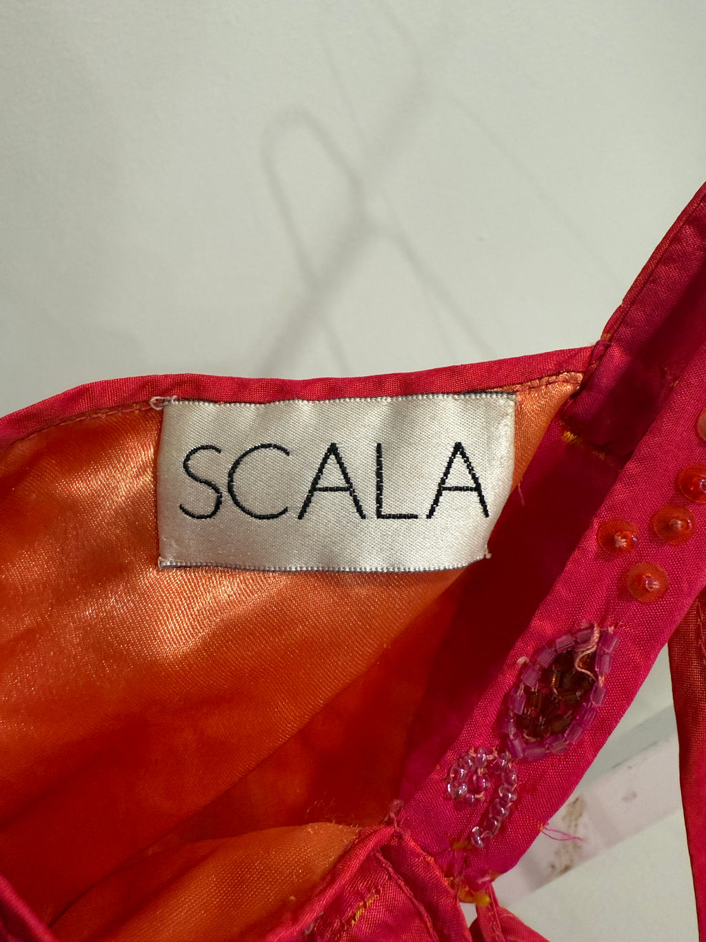 Scala Pink gold beaded corset