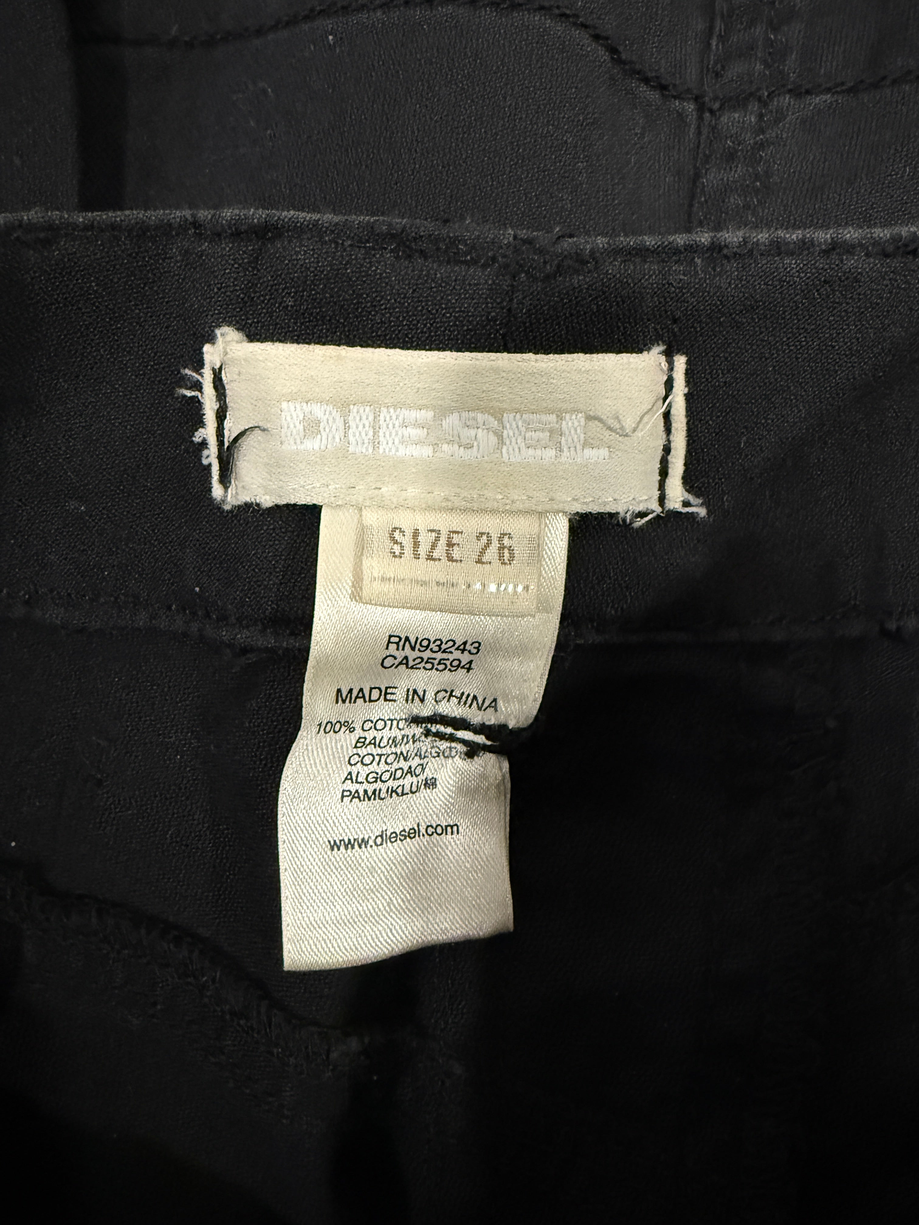 Diesel Black Midi Skirt