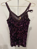 Purple sequin top