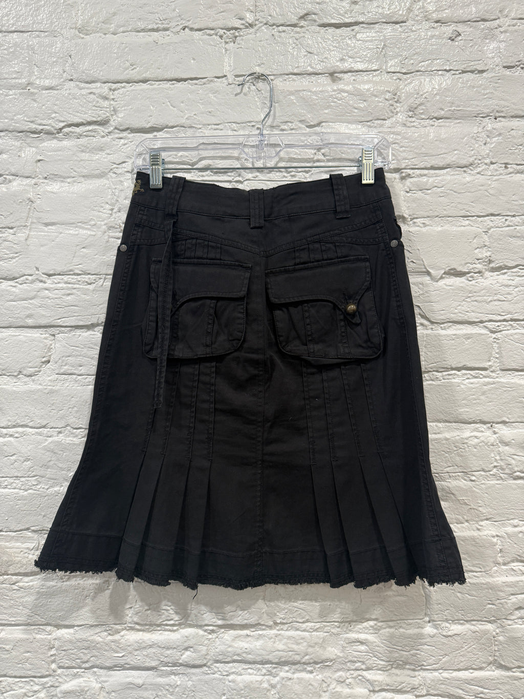 Diesel Black Midi Skirt