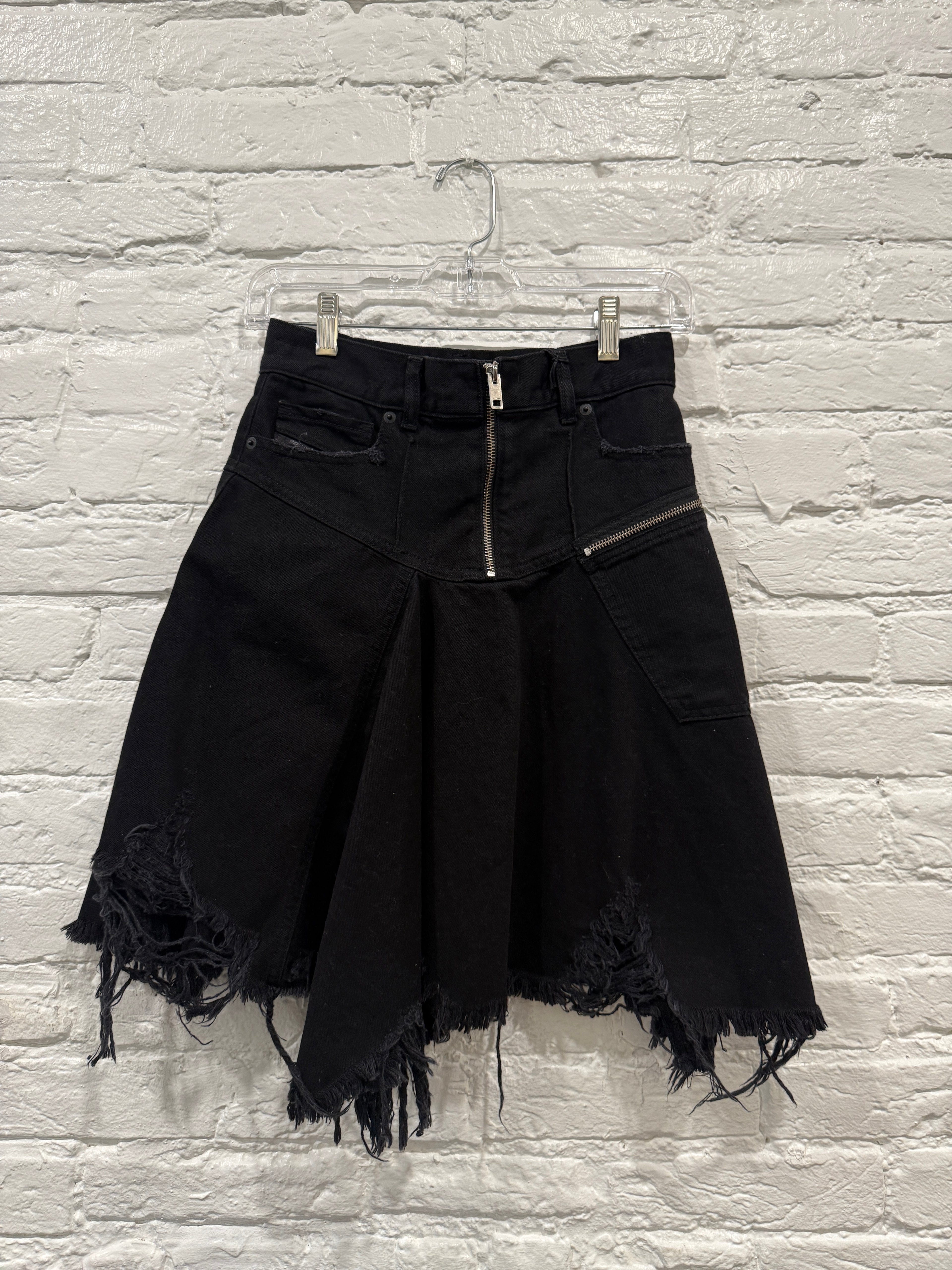 Diesel Black pleated midi