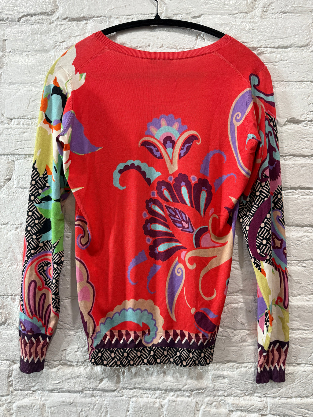 ETRO Silk  
Coral Red Sweater