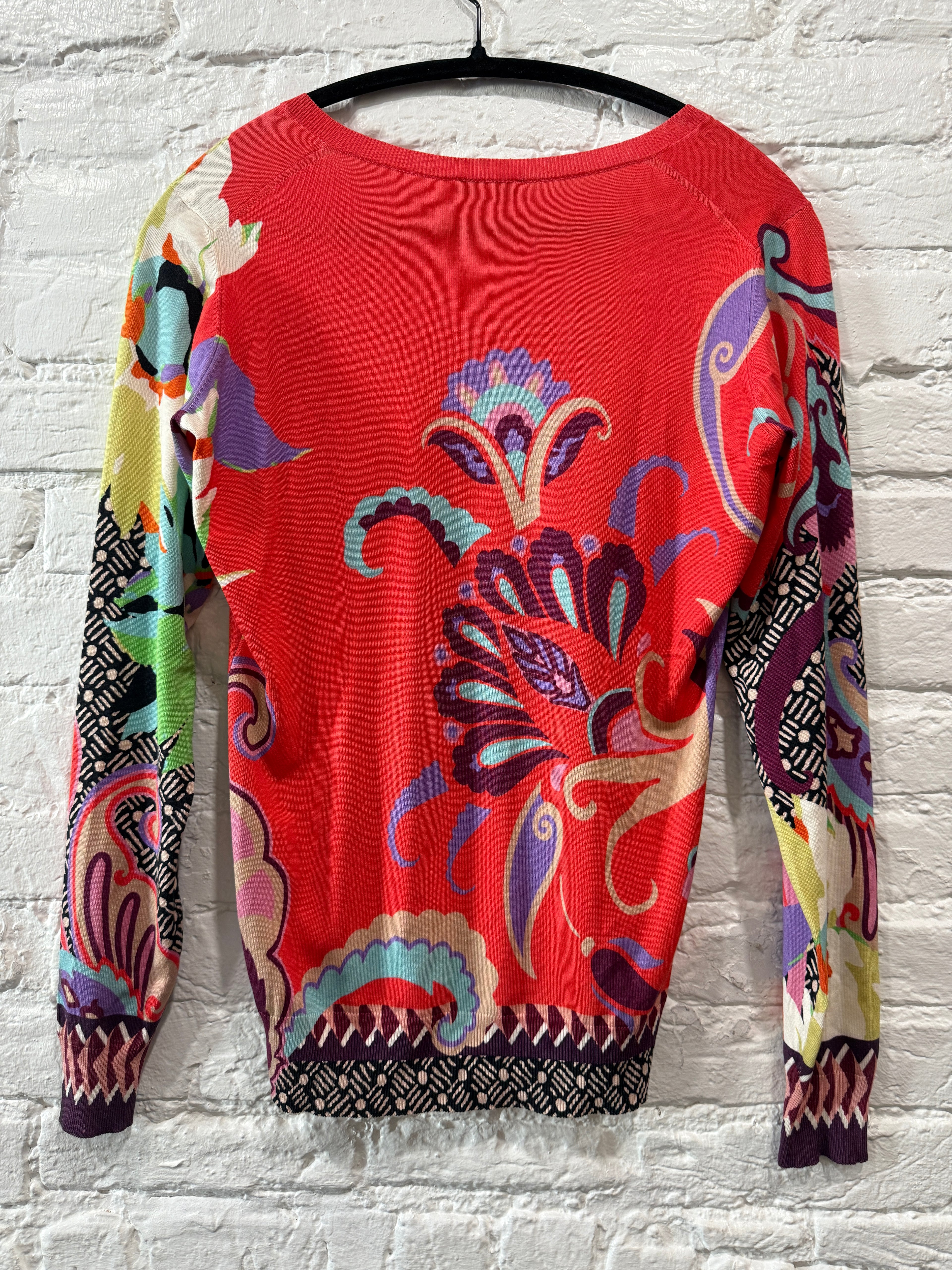 ETRO Silk  
Coral Red Sweater