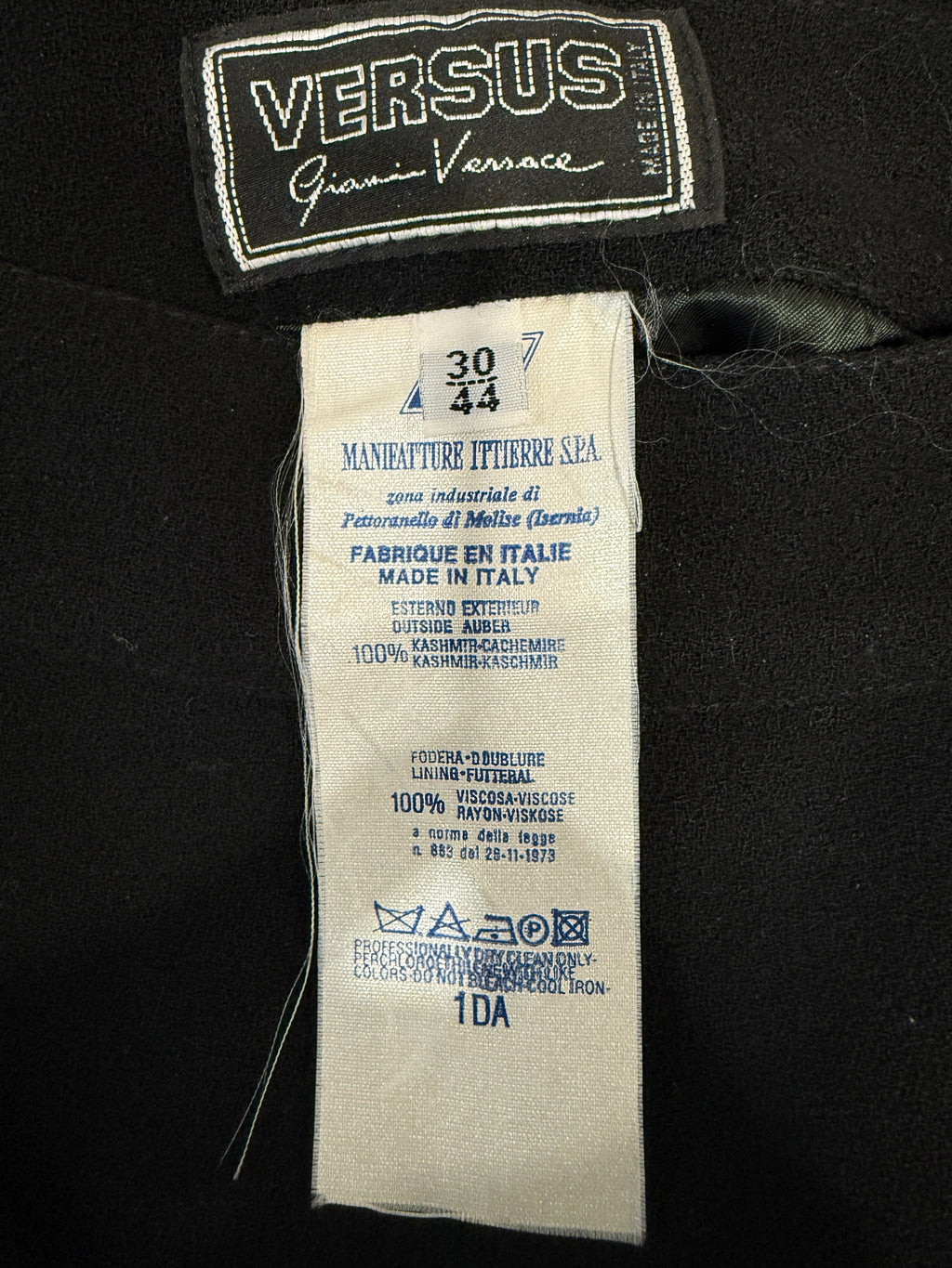 Versace Versus Cashmere Black Skirt