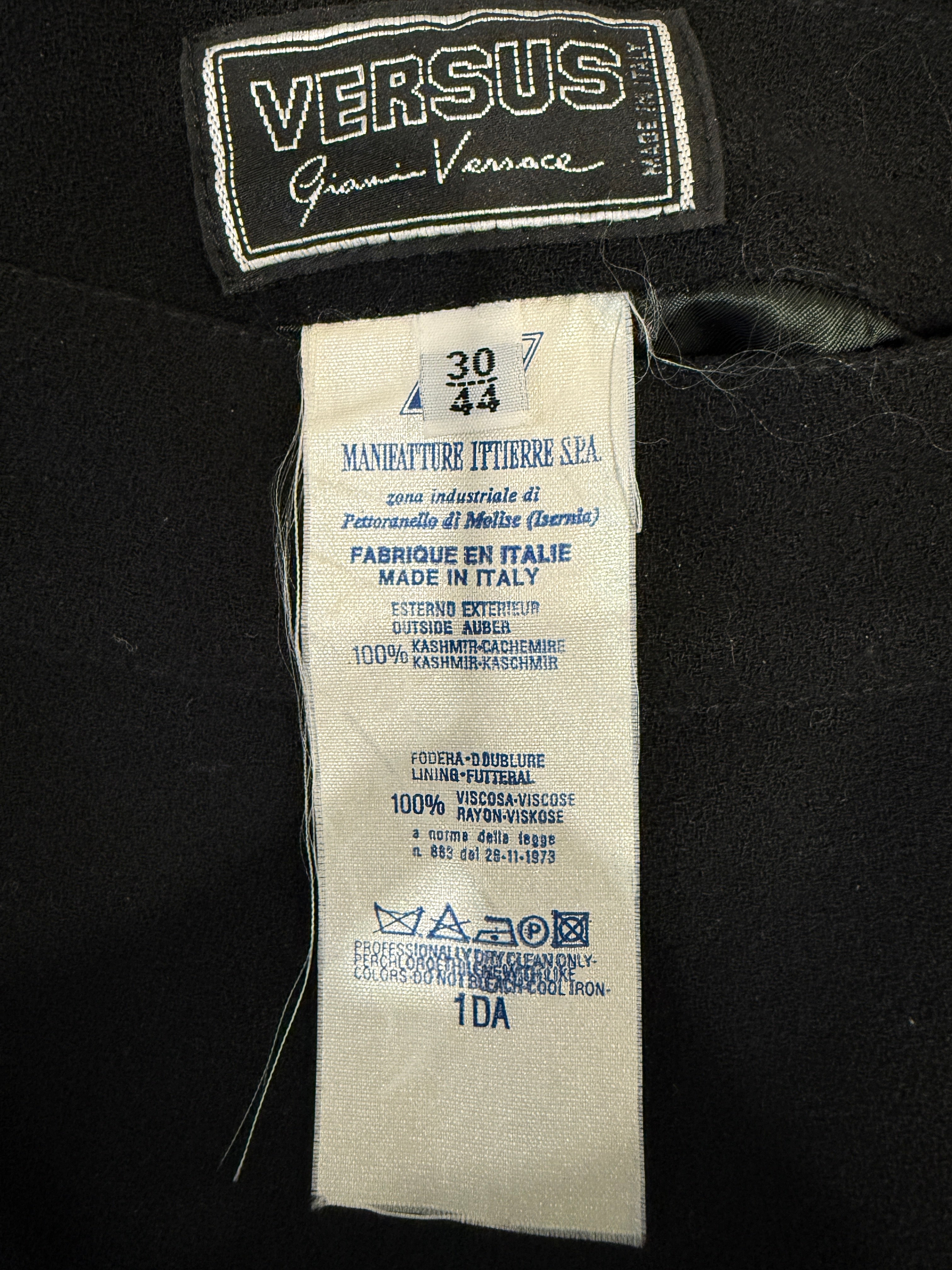 Versace Versus Cashmere Black Skirt