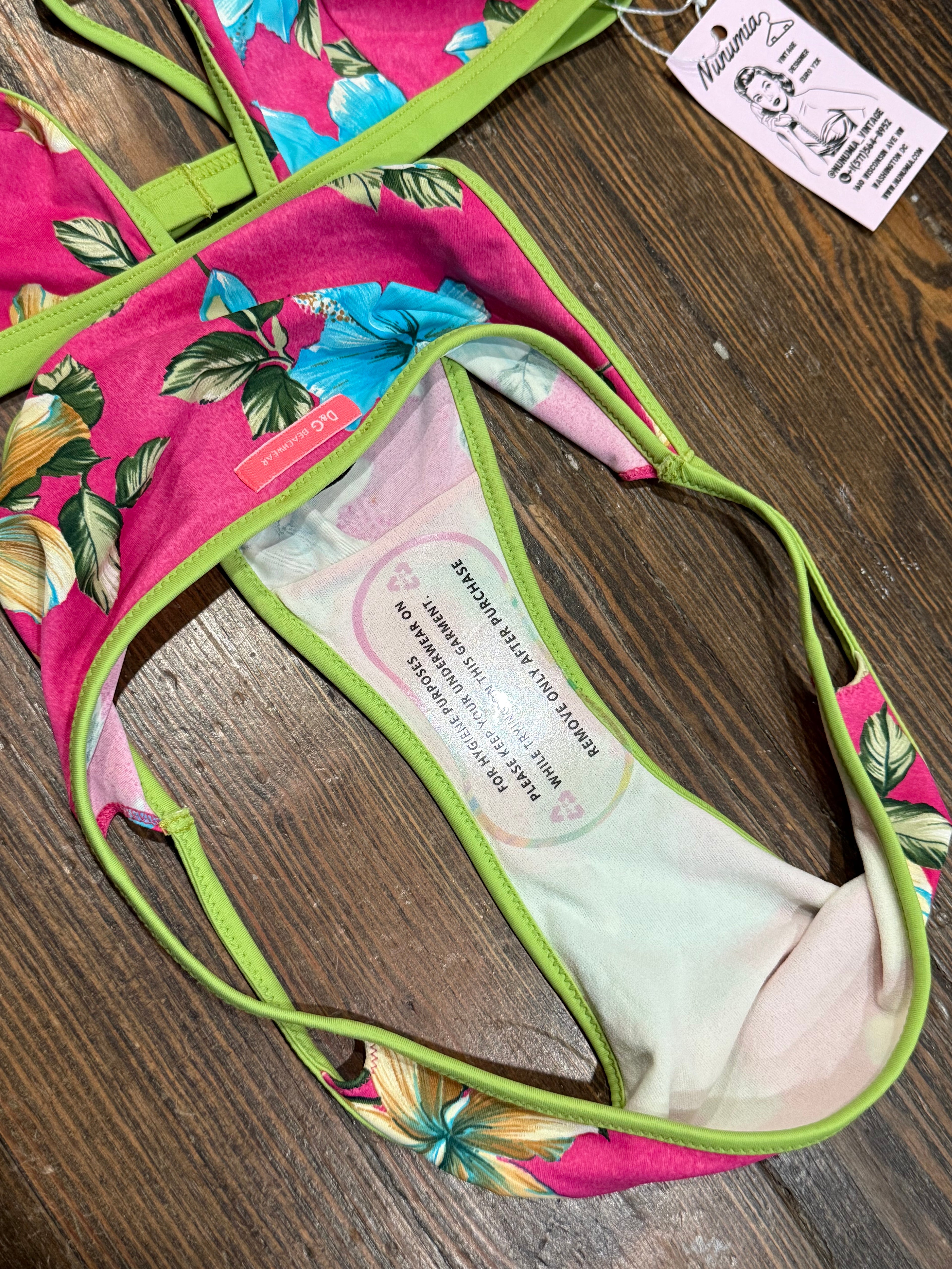 D&G Dolce & Gabbana Floral Bikini Set